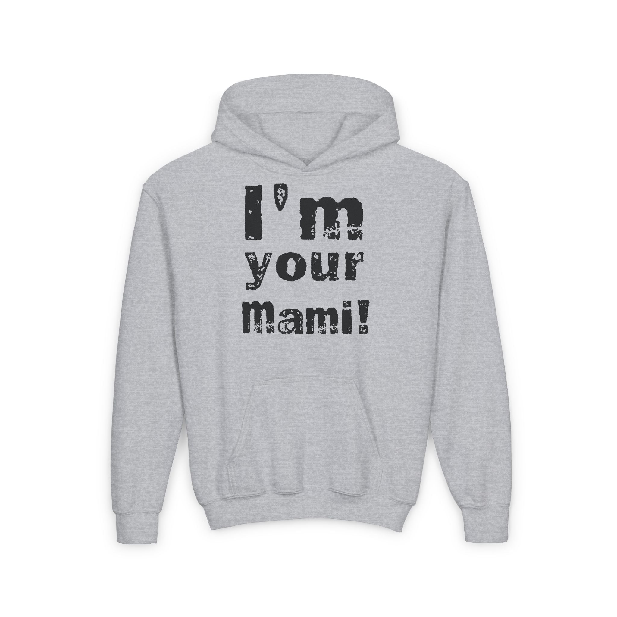 Black " I'm Your Mami " Rhea Ripley Shirt Design, Sports Fan Kids Hoodies - Youth Heavy Blend Hooded Sweatshirt, Unisex Wrestling Fan Hoodies, Gift for Her-Him, Casual Outwear