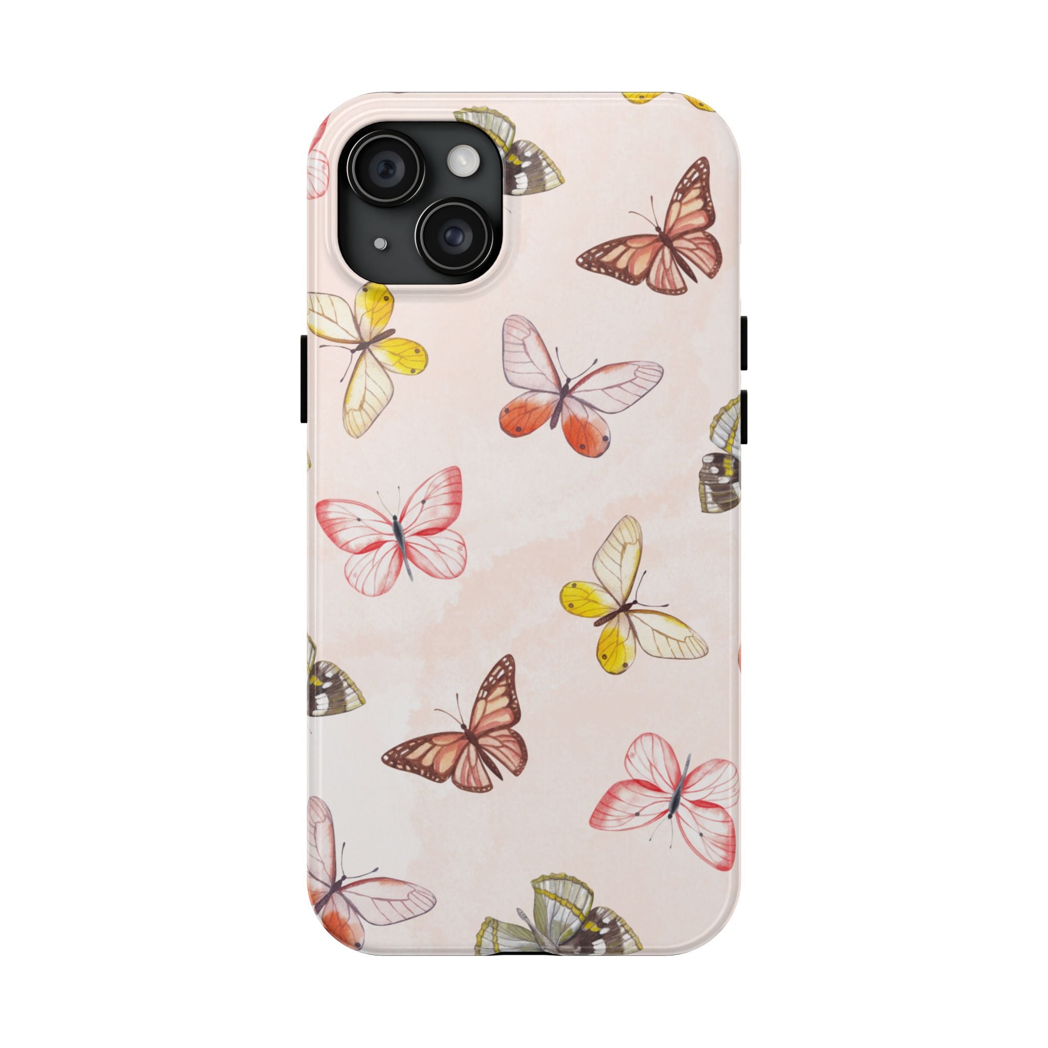 Pink Butterflies, Elegant Phone Cases, Stylish Phone Covers, Chic Phone Protectors, Fashionable Case for Her, Trendy Smartphone Accessories