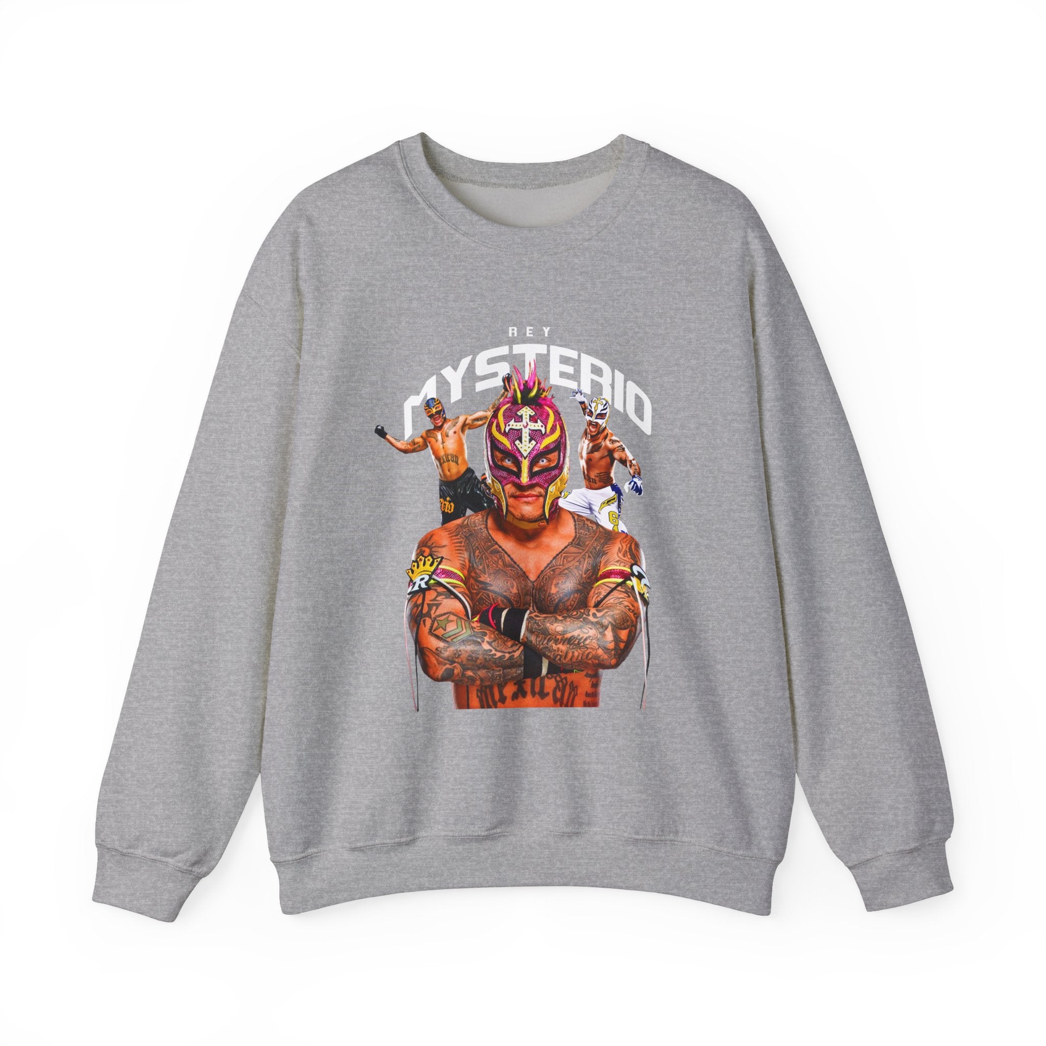 Rey Mysterio Sweatshirt, Sports Sweatshirt, Wrestling Fan Unisex Sweatshirt - Gift for Him or Her, Casual Outwear, Heavy Blend Crewneck Sweatshirt