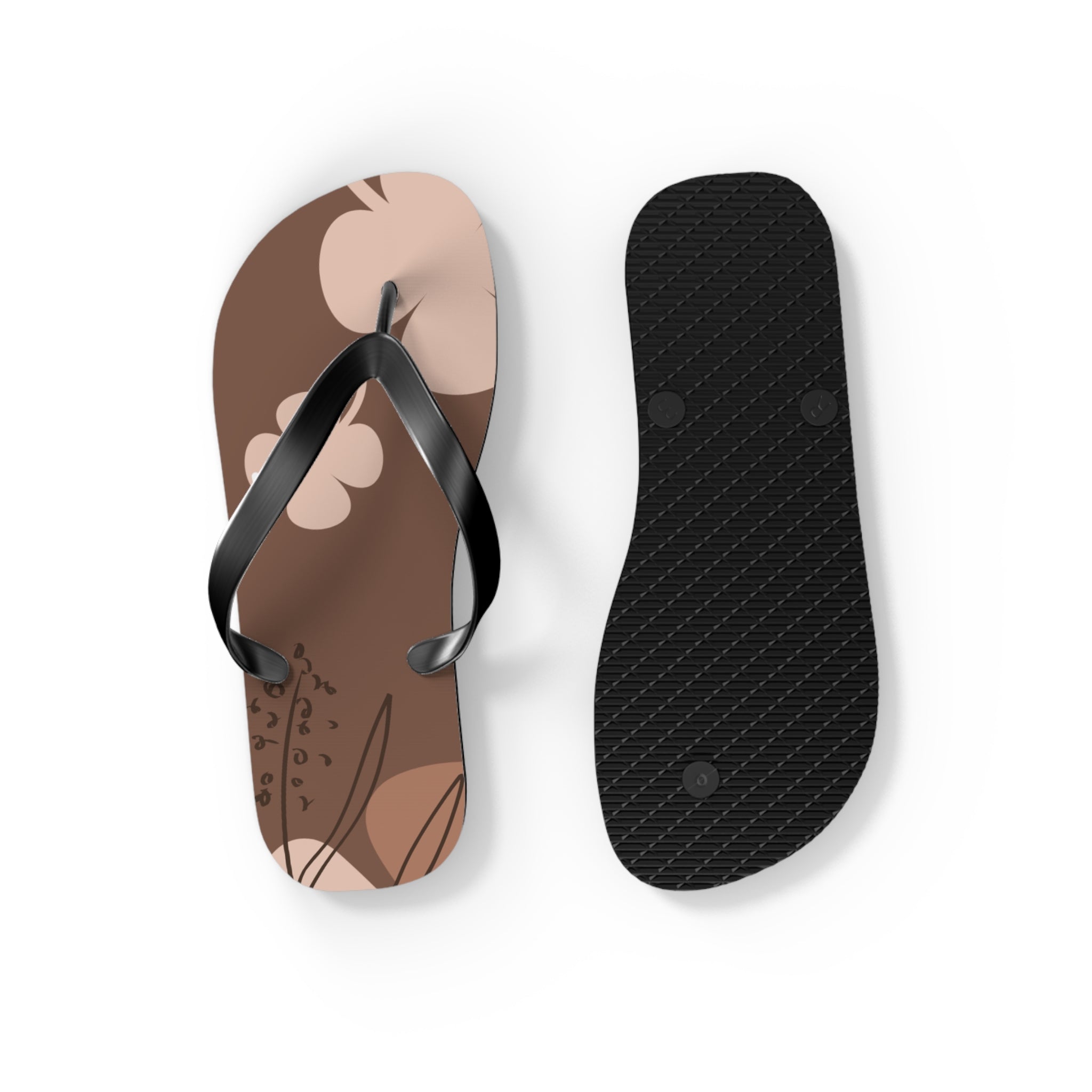 Brown, Flip Flops for Women, Cute Designs, Everyday Use, Indoor Sleepers