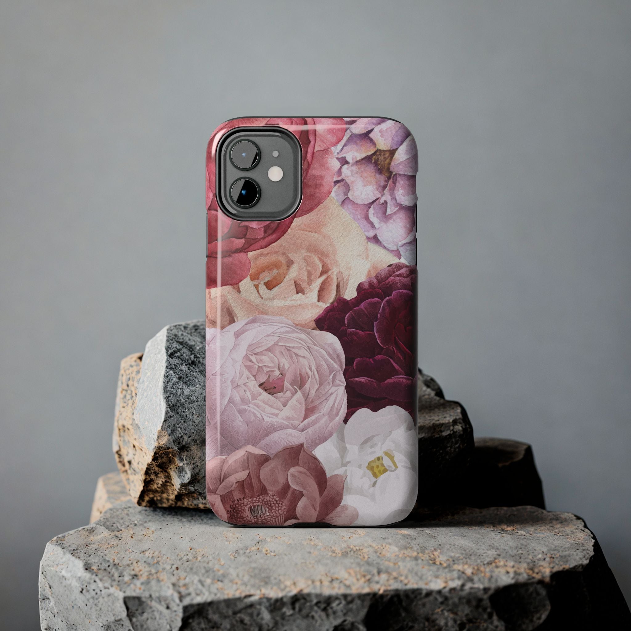 Pink Purple Watercolor Flower, Elegant Phone Cases, Stylish Phone Covers, Chic Phone Protectors, Fashionable Case for Her, Trendy Smartphone Accessories