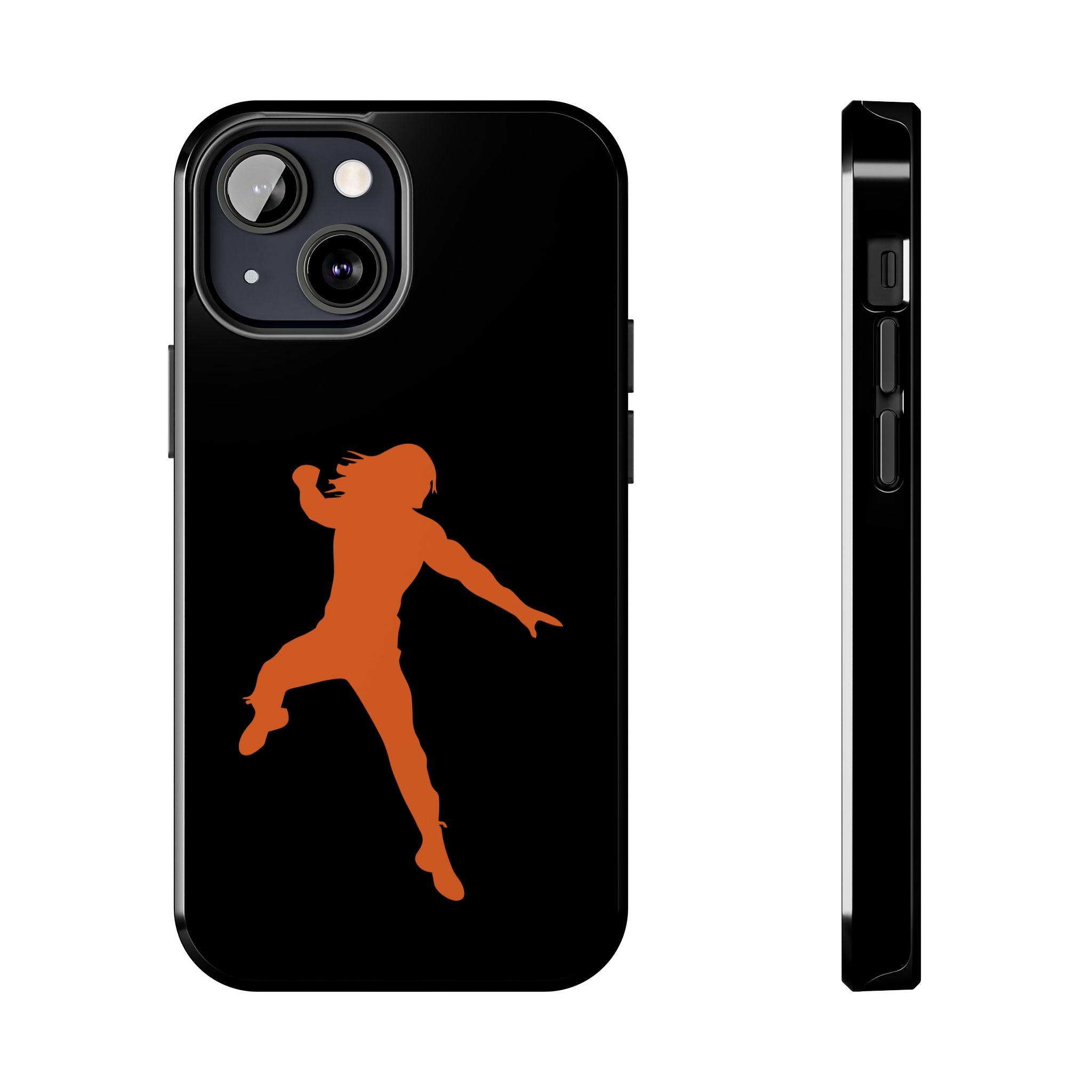 Roman Reigns Jump Orange Graphic Design, iPhone and Samsung Case Cool Graphic Sports Fan Phone Case