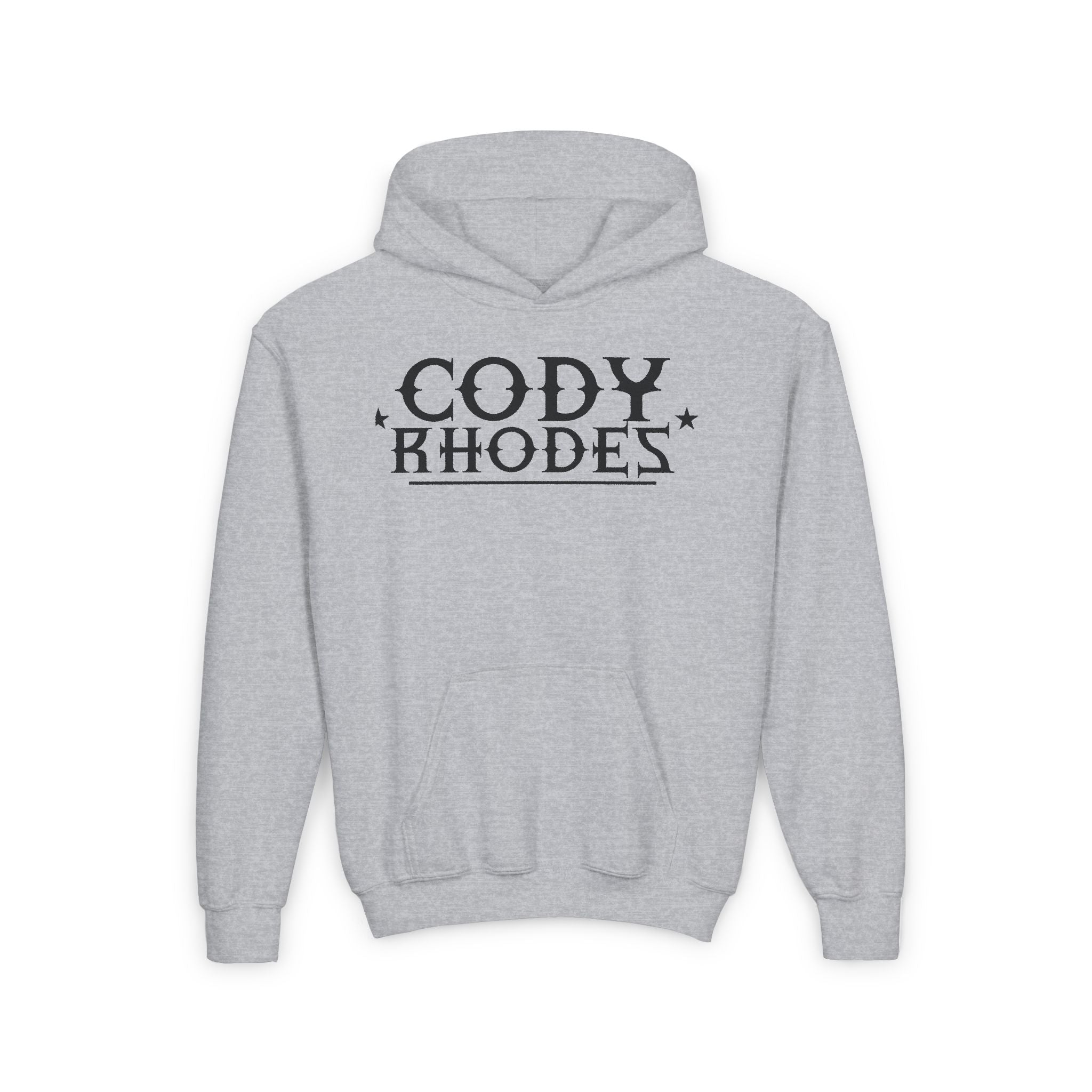 Cody Rhodes Graphic Black Text Design, Sports Fan Kids Hoodies - Youth Heavy Blend Hooded Sweatshirt, Unisex Wrestling Fan Hoodies, Gift for Her-Him, Casual Outwear