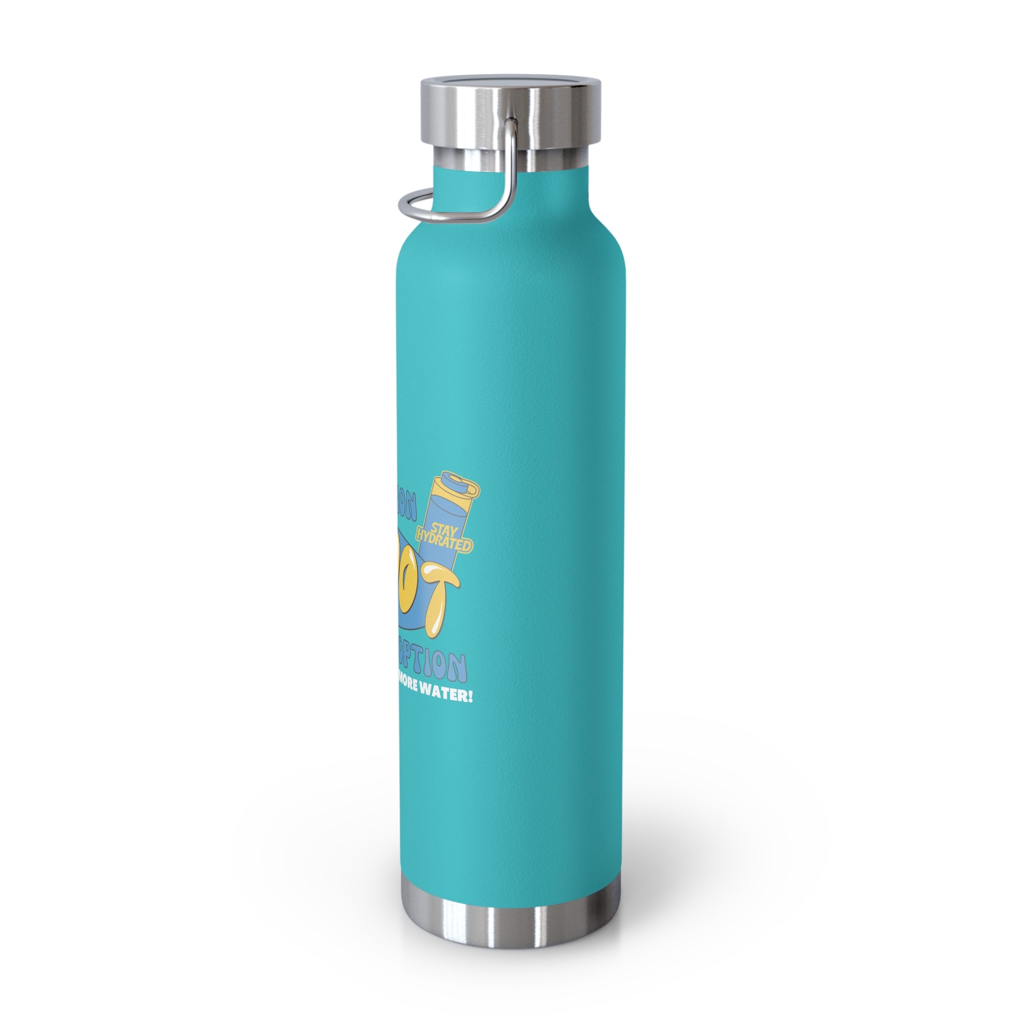 "Stay Hydrated" Copper Water Bottle, Inspirational Quote, Gift Tumbler, 22oz, Motivational Drinkware, Stainless Steel Thermos