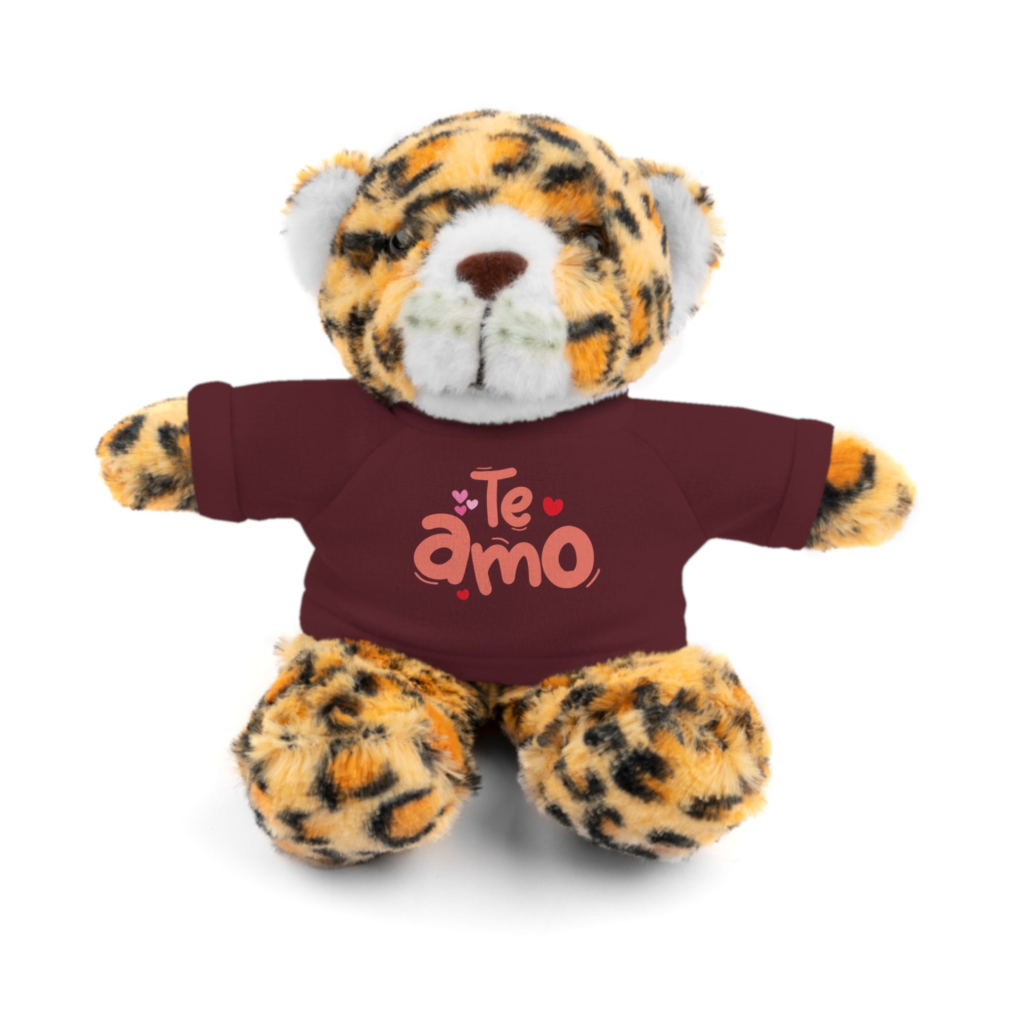 Cute Teddy Bear Plushy, Te Amo, Stuffed Animals Shirt Printed, Suitable for Soft Valentine's Day Gift