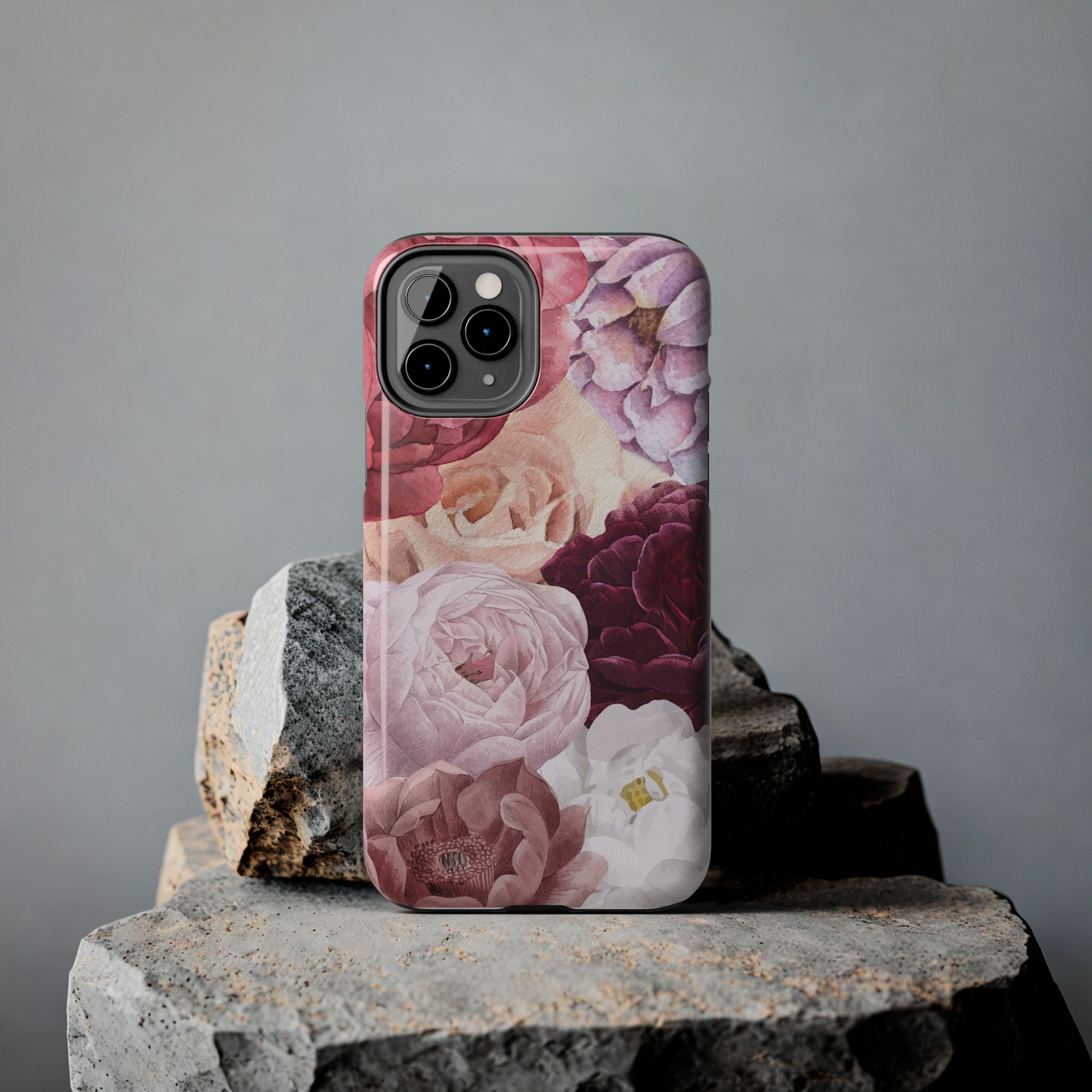 Pink Purple Watercolor Flower, Elegant Phone Cases, Stylish Phone Covers, Chic Phone Protectors, Fashionable Case for Her, Trendy Smartphone Accessories