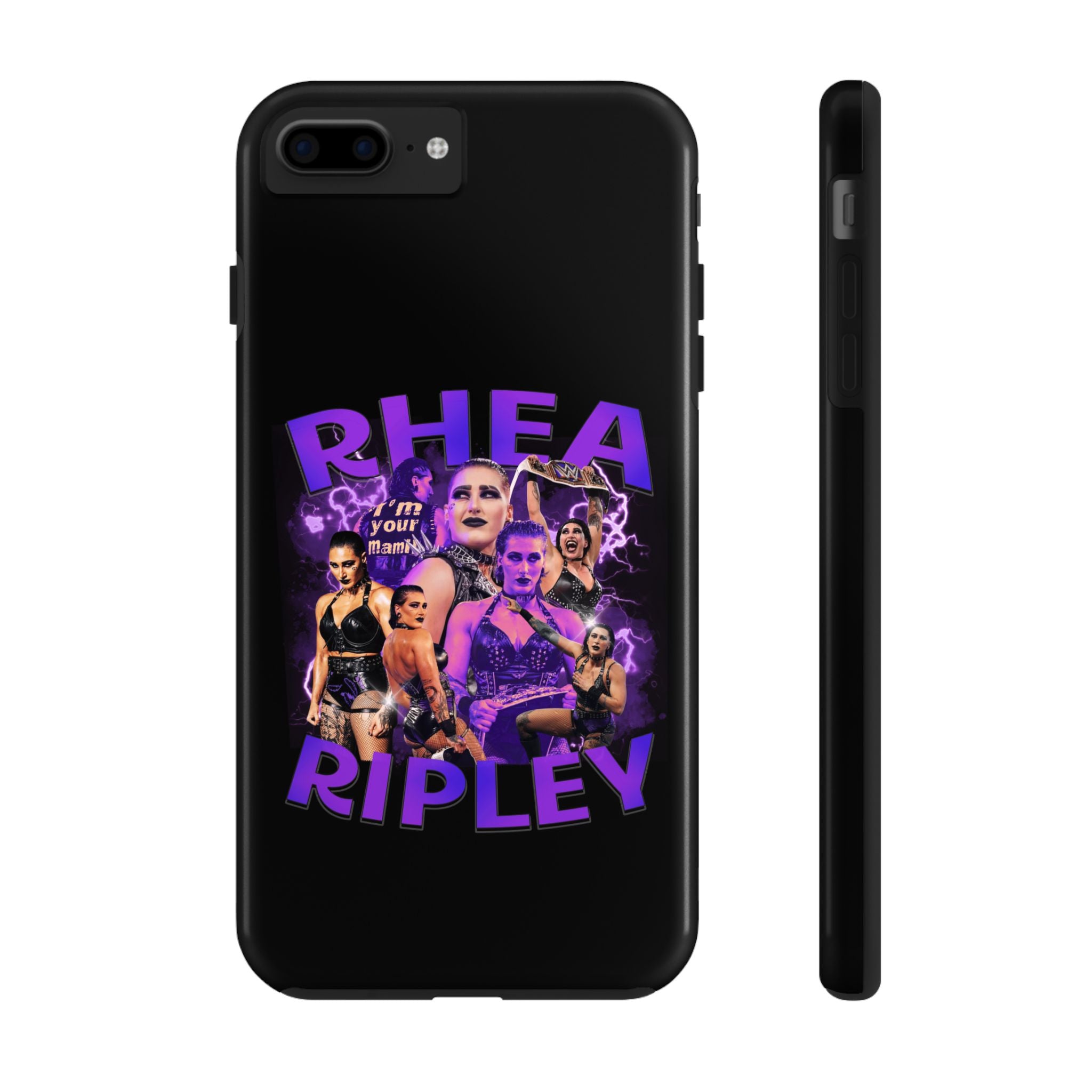 Rhea Ripley Graphic Portrait Design, iPhone and Samsung Case Cool Graphic Sports Fan Phone Case