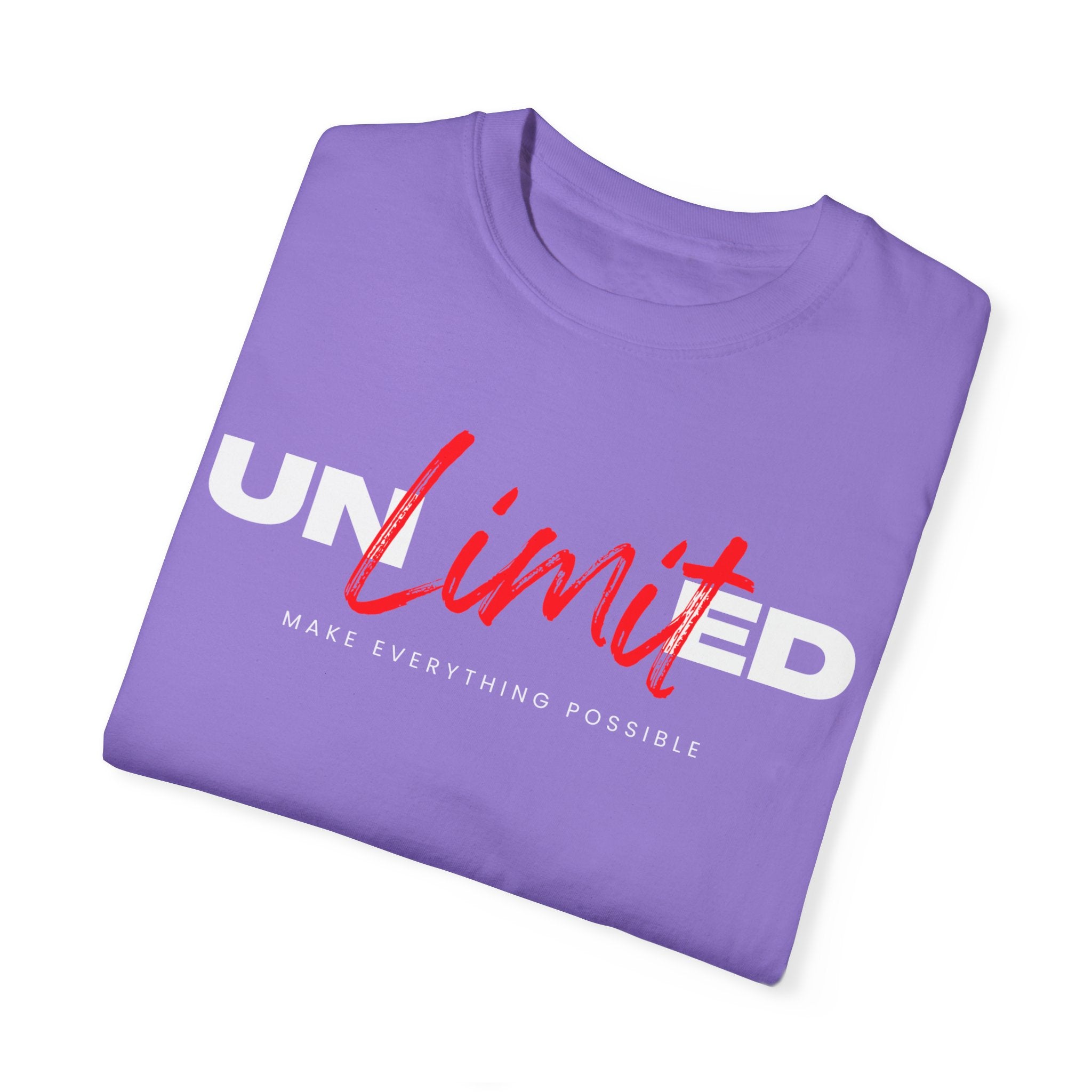 Unlimited, Make Everything Impossible, Graphic Design Unisex T-shirt, Casual Cotton Outwear, Gift for Him- Gift for Her, Stylish Tee, Cool Shirt, Trendy Apparel, Comfortable Top,