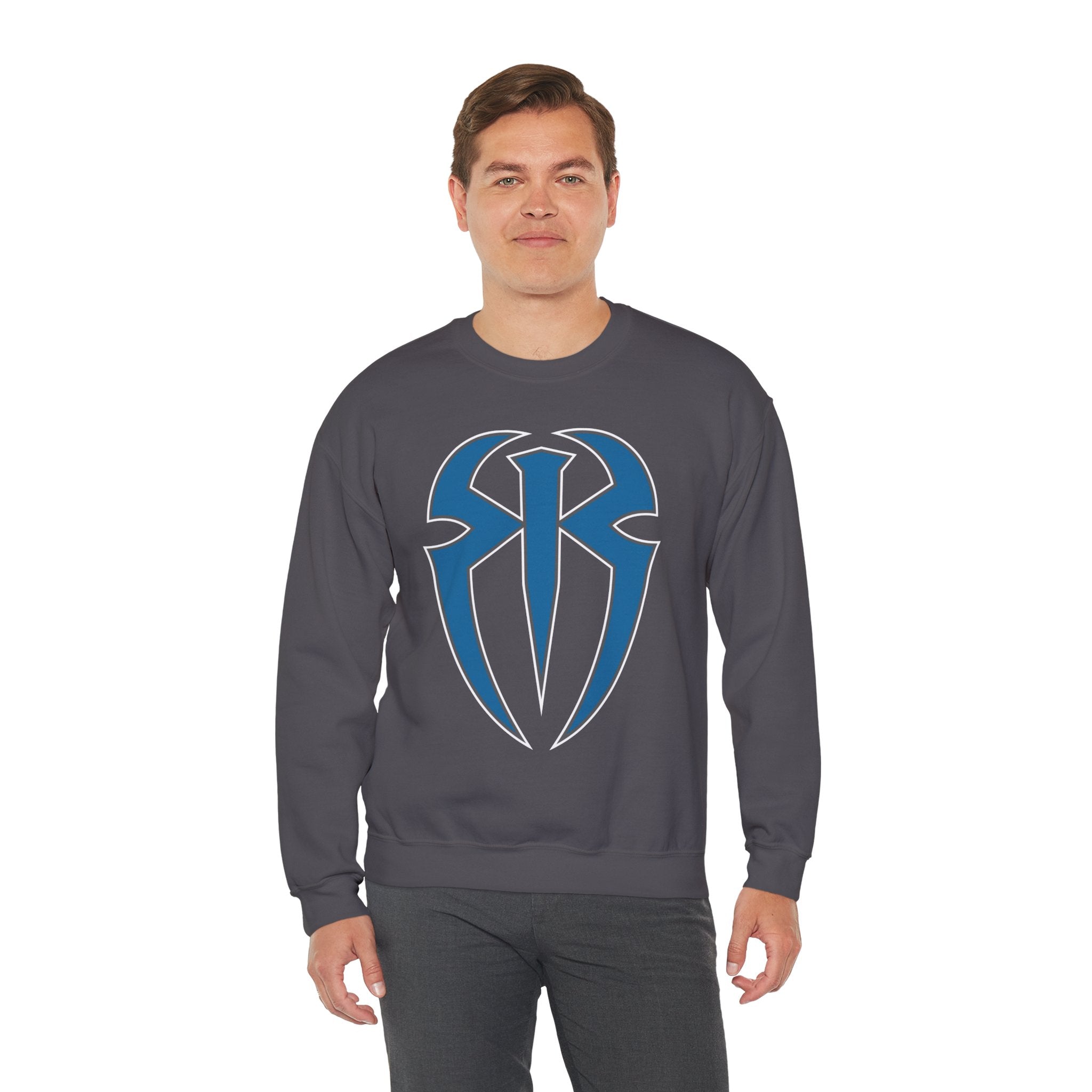 Roman Reigns Cool Graphic Design, Wrestling Fan Unisex Sweatshirt - Gift for Him or Her, Casual Outwear, Heavy Blend Crewneck Sweatshirt