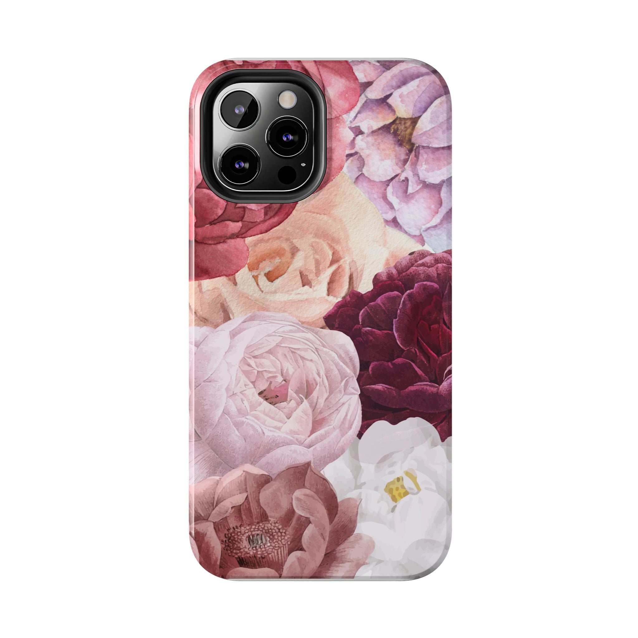 Pink Purple Watercolor Flower, Elegant Phone Cases, Stylish Phone Covers, Chic Phone Protectors, Fashionable Case for Her, Trendy Smartphone Accessories