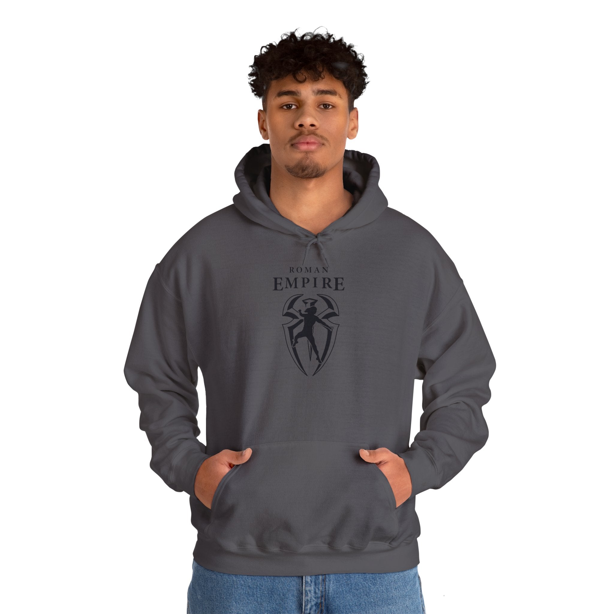 Roman Empire Roman Reigns Graphic Hoodies, Gift for Her - Gift for Him, Sports Fan Wrestling Unisex Hooded Sweatshirt, Casual Outwear