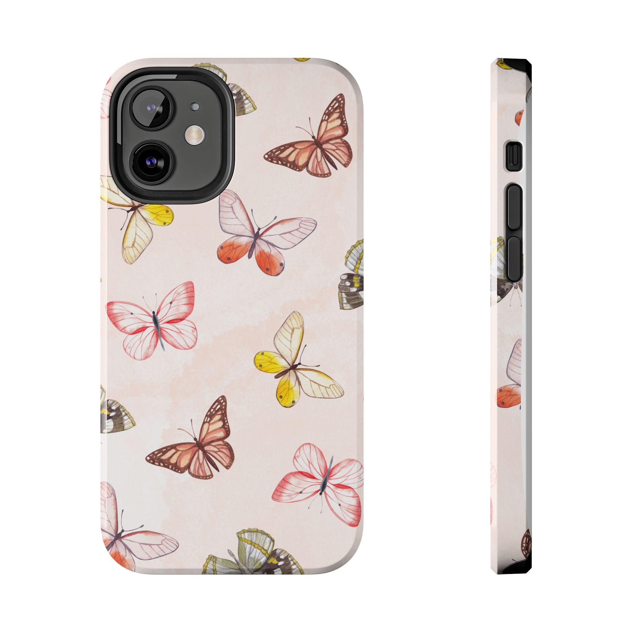 Pink Butterflies, Elegant Phone Cases, Stylish Phone Covers, Chic Phone Protectors, Fashionable Case for Her, Trendy Smartphone Accessories