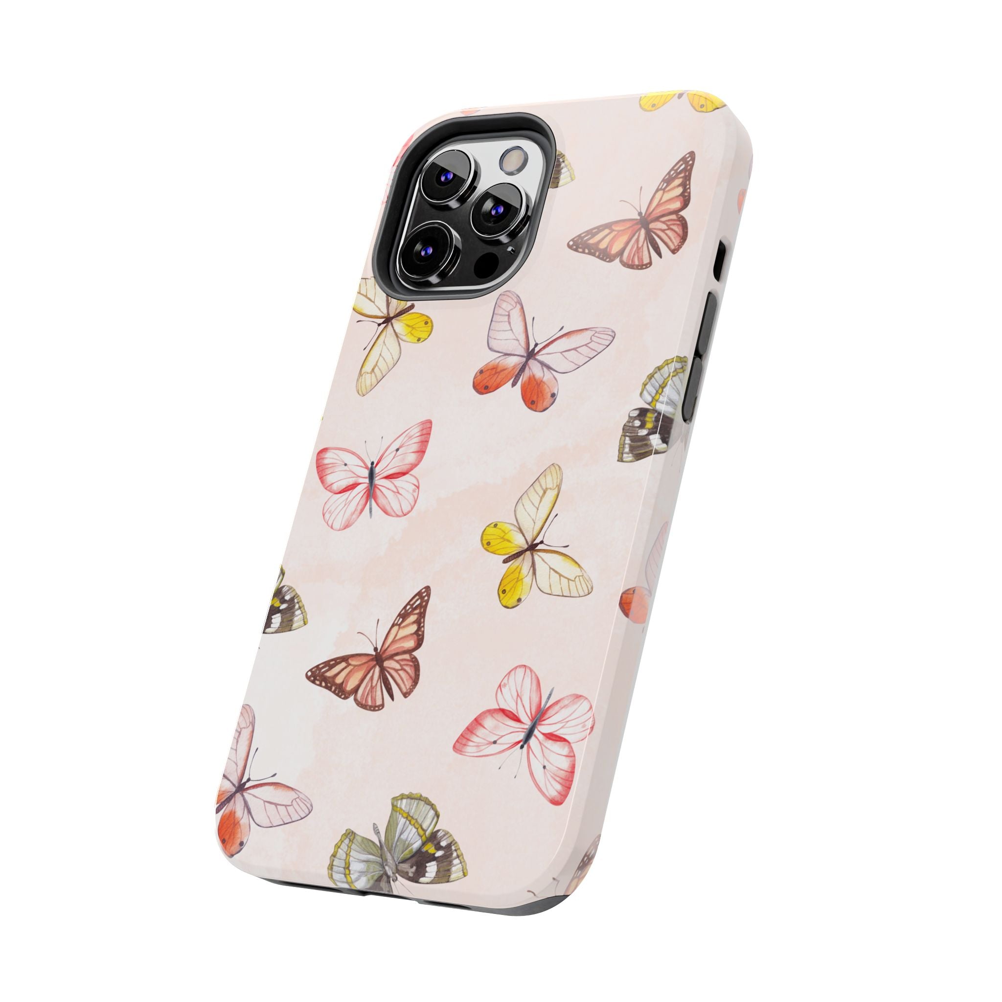 Pink Butterflies, Elegant Phone Cases, Stylish Phone Covers, Chic Phone Protectors, Fashionable Case for Her, Trendy Smartphone Accessories