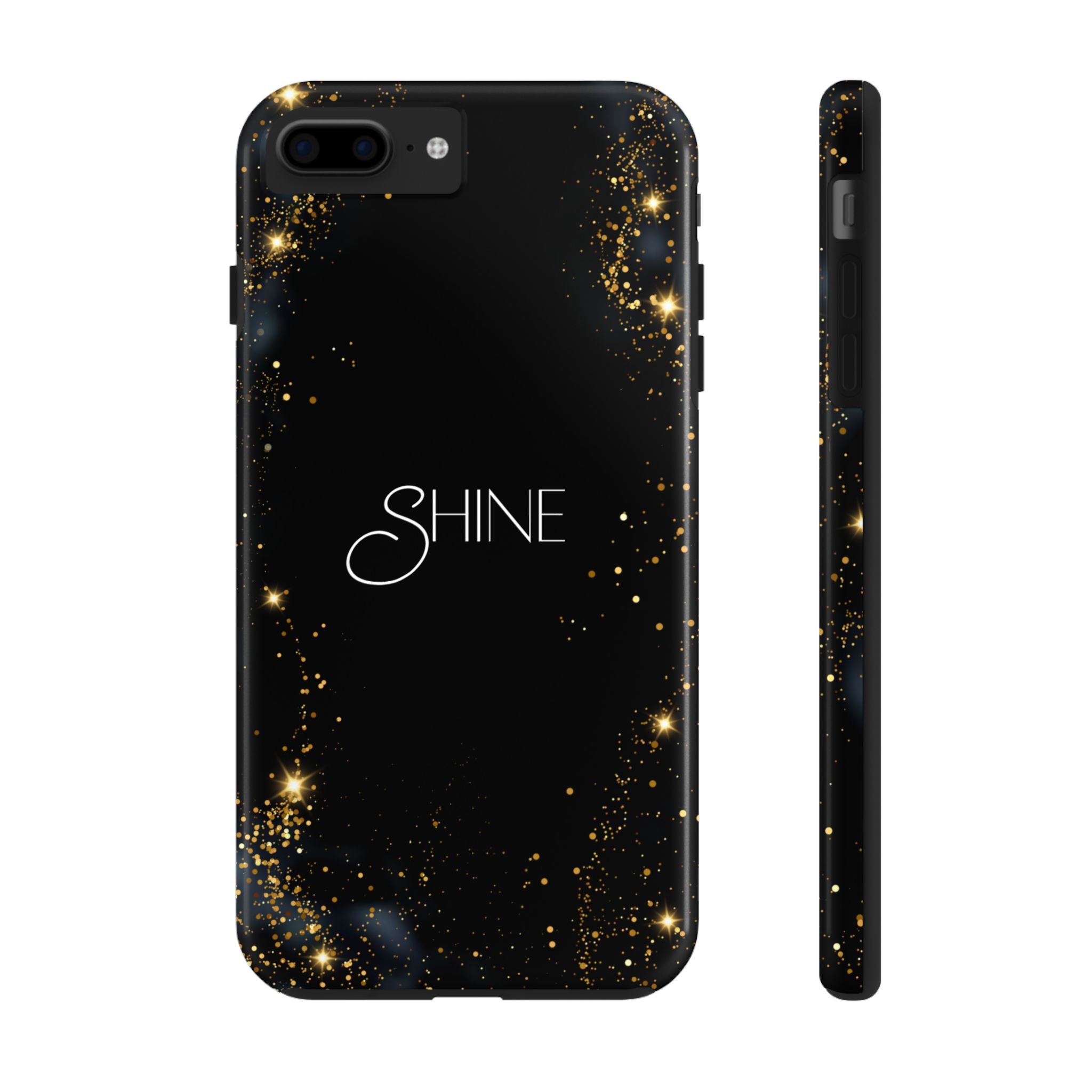 Black Shine Glitter, Elegant Phone Cases, Stylish Phone Covers, Chic Phone Protectors, Fashionable Case for Her, Trendy Smartphone Accessories