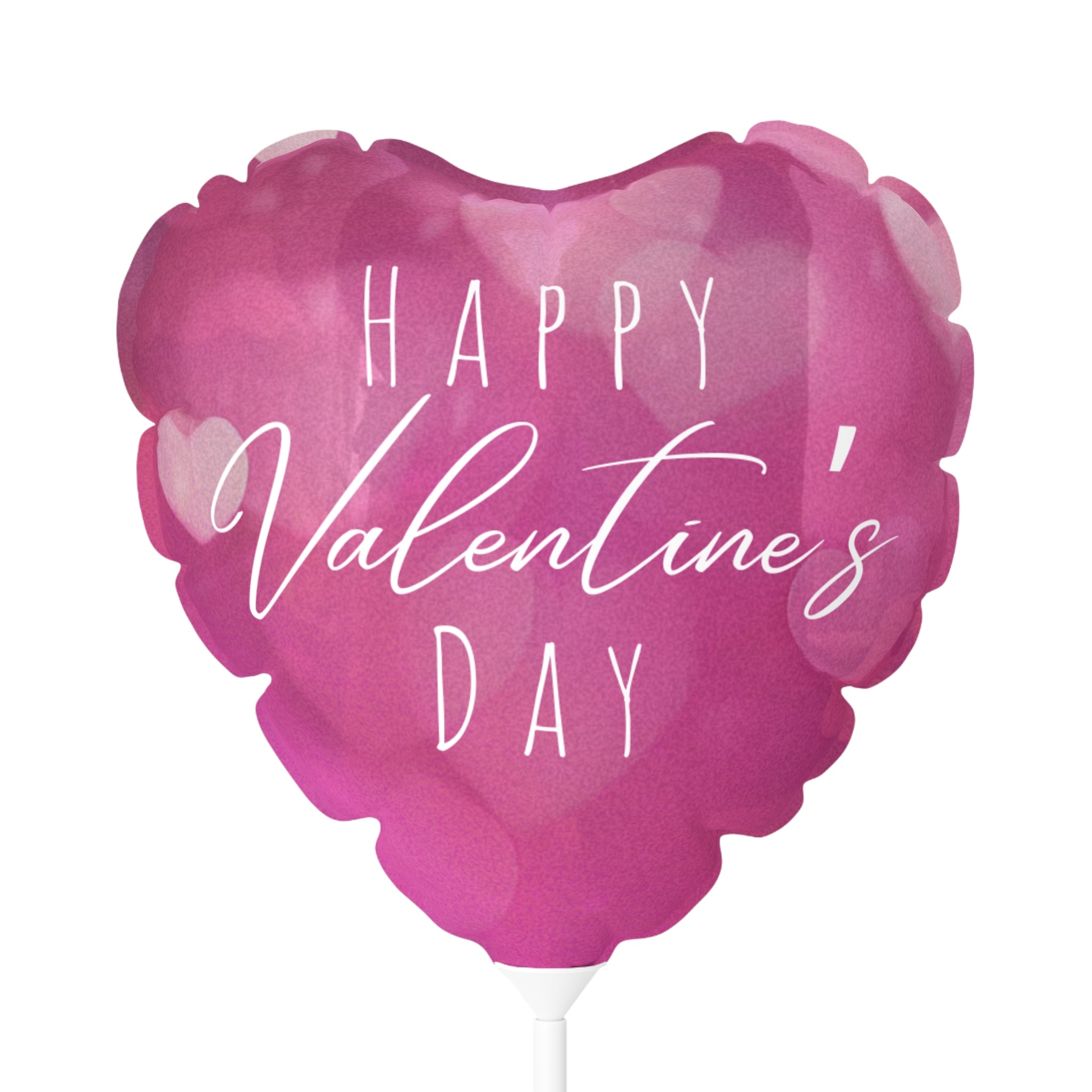 Happy  Valentine's Day- Lovely Pink- Balloons, Romantic Heart-Shaped Decorations and Words, Love Party Supplies, Anniversary Celebration