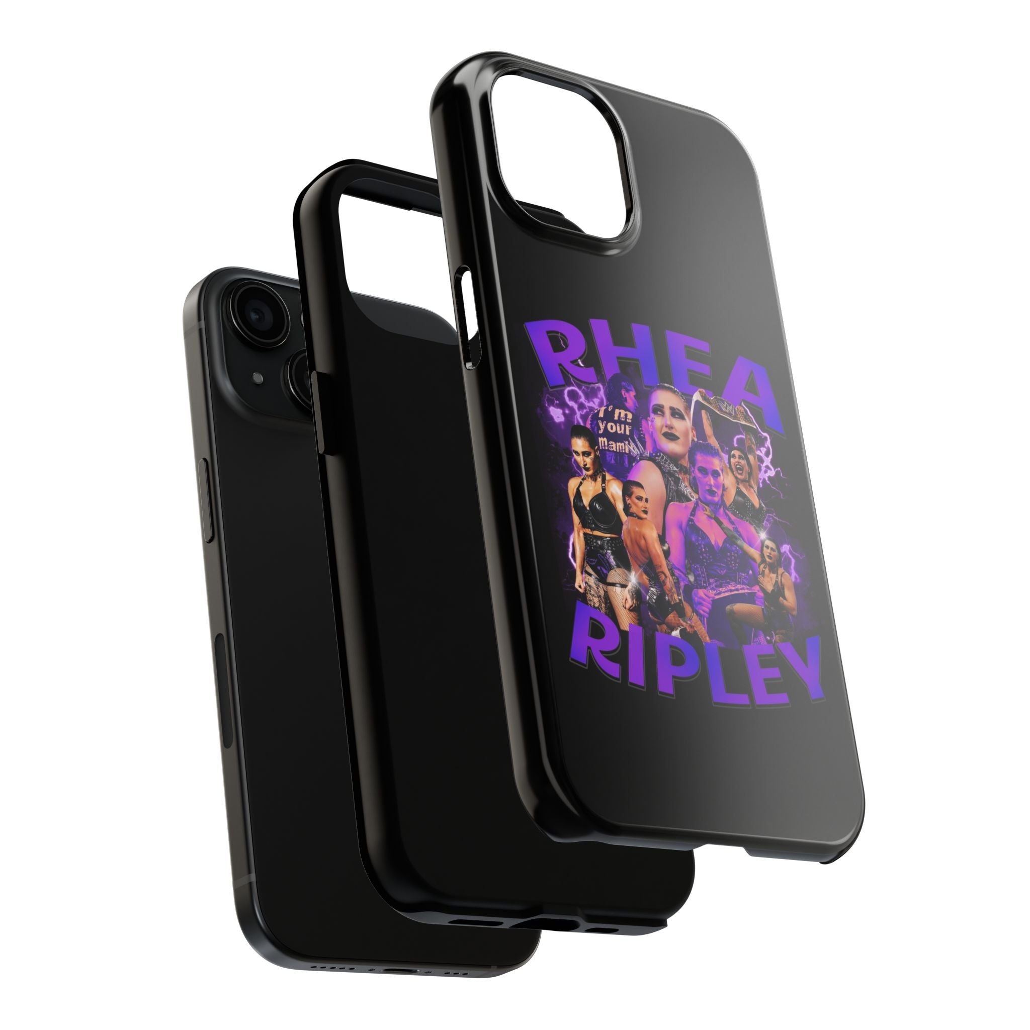 Rhea Ripley Graphic Portrait Design, iPhone and Samsung Case Cool Graphic Sports Fan Phone Case