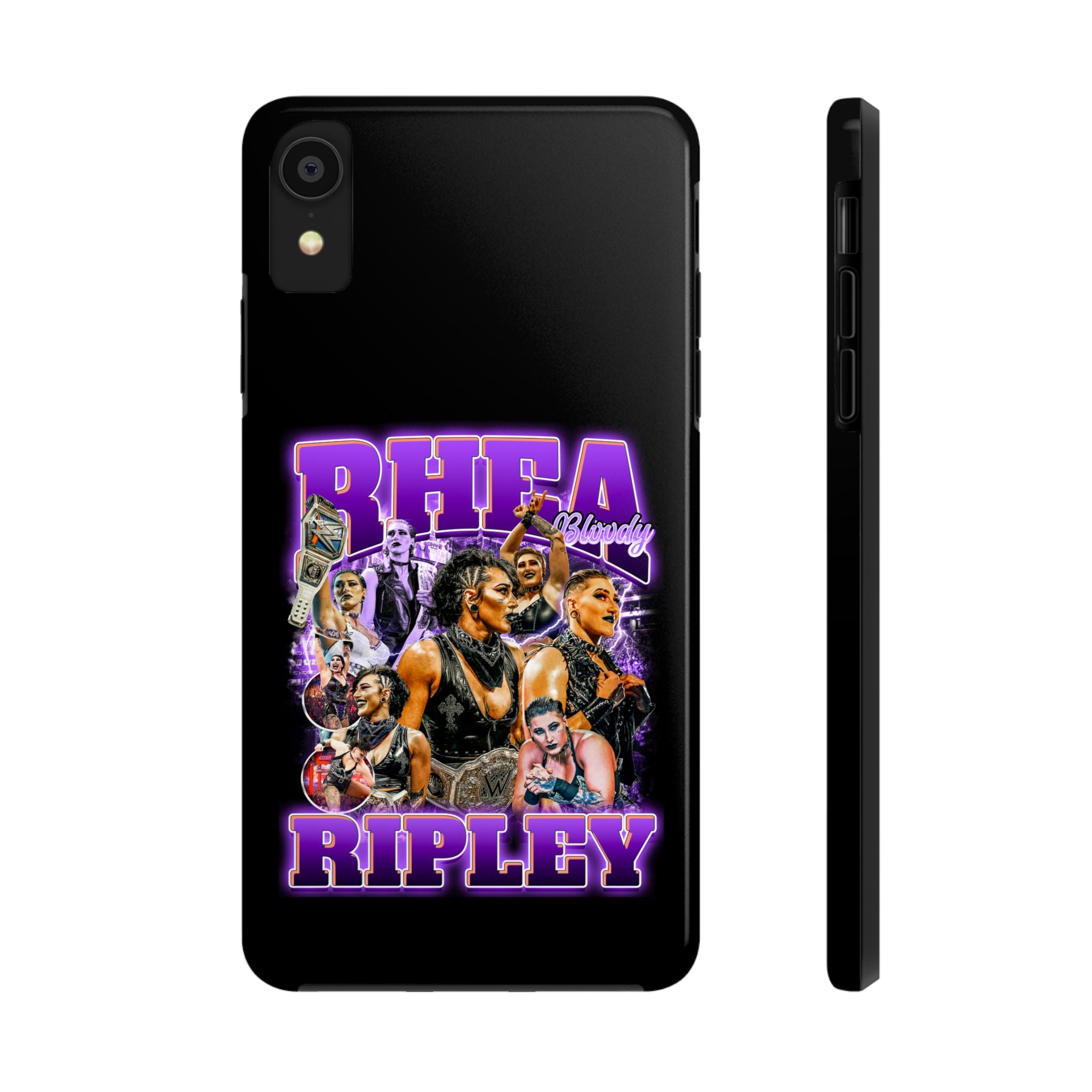 Rhea Ripley Graphic Portrait Design, iPhone and Samsung Case Cool Graphic Sports Fan Phone Case