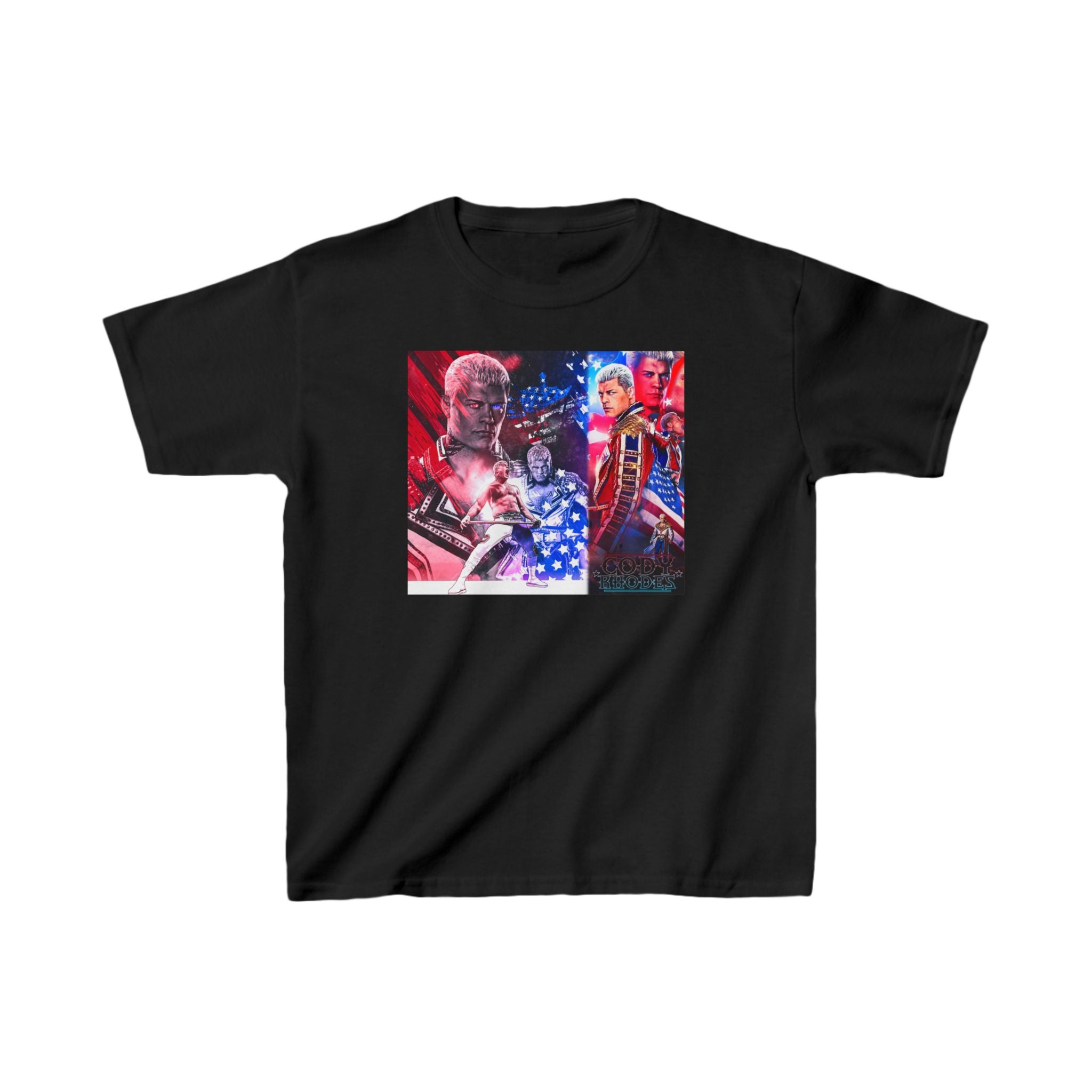 Cody Rhodes Straight Portrait Design Shirt, Unisex Kids Shirt, Sports Fan T-Shirt, Best Gift for Kids,  Cotton Shirt for Kids