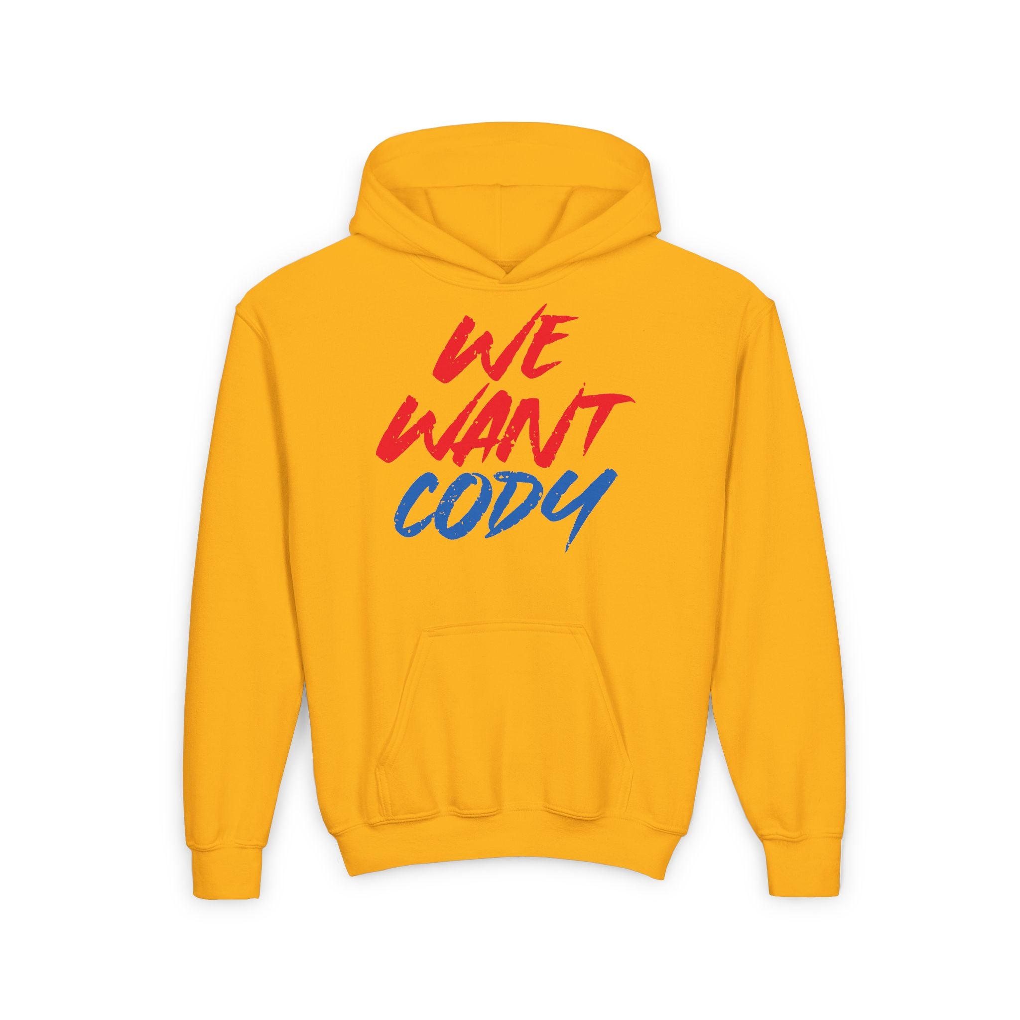 We Want Cody Graphic Design, Sports Fan Kids Hoodies - Youth Heavy Blend Hooded Sweatshirt, Unisex Wrestling Fan Hoodies, Gift for Her-Him, Casual Outwear