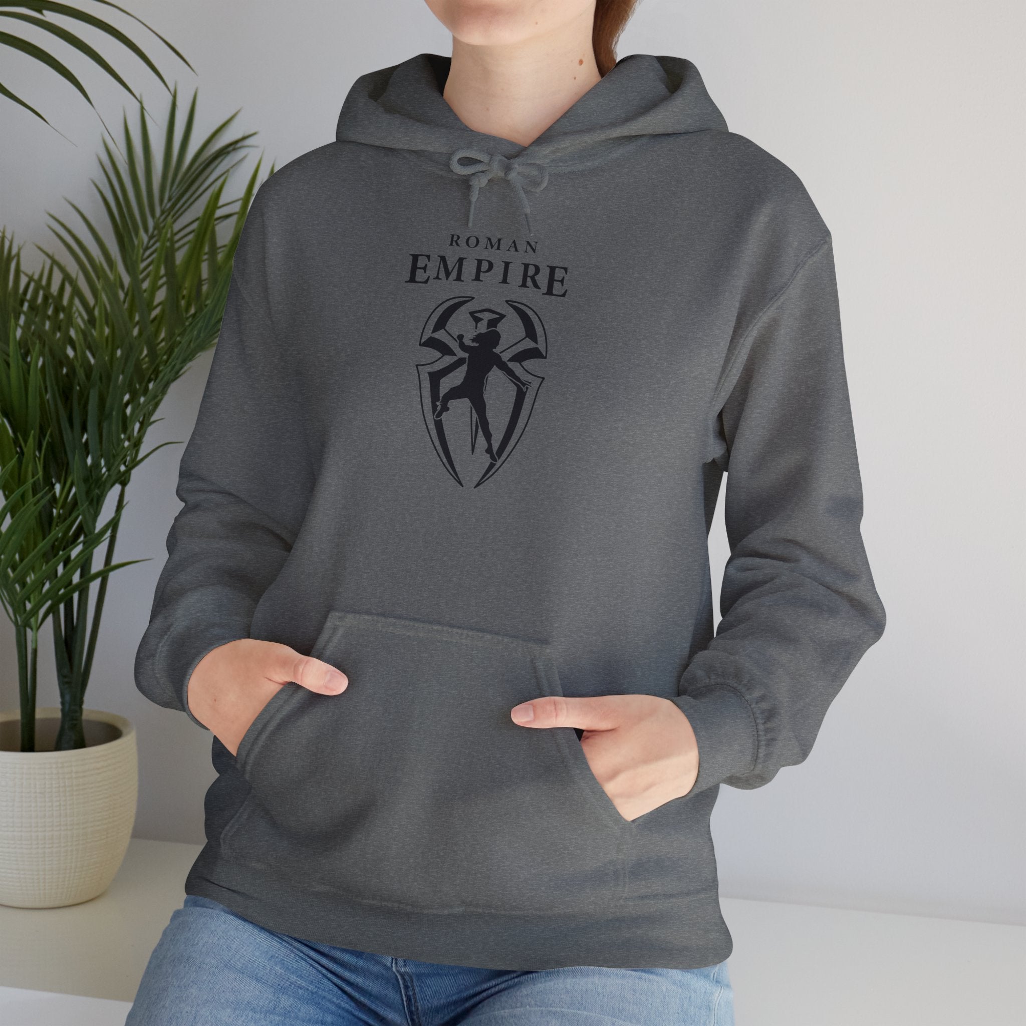 Roman Empire Roman Reigns Graphic Hoodies, Gift for Her - Gift for Him, Sports Fan Wrestling Unisex Hooded Sweatshirt, Casual Outwear