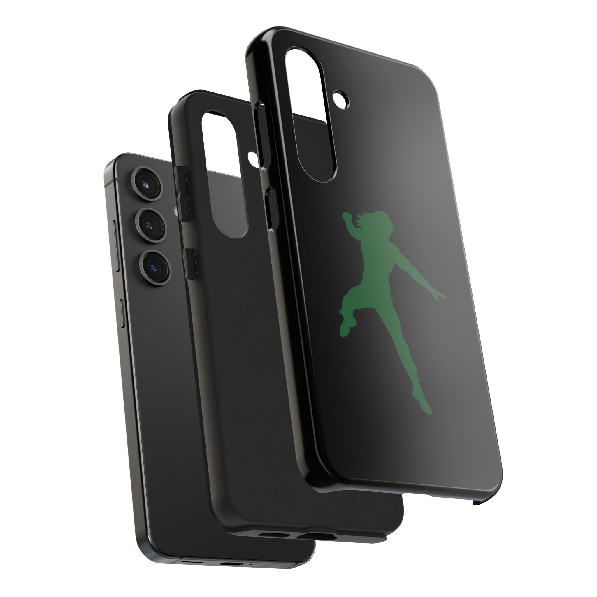 Roman Reigns Jump Green Graphic Design, iPhone and Samsung Case Cool Graphic Sports Fan Phone Case