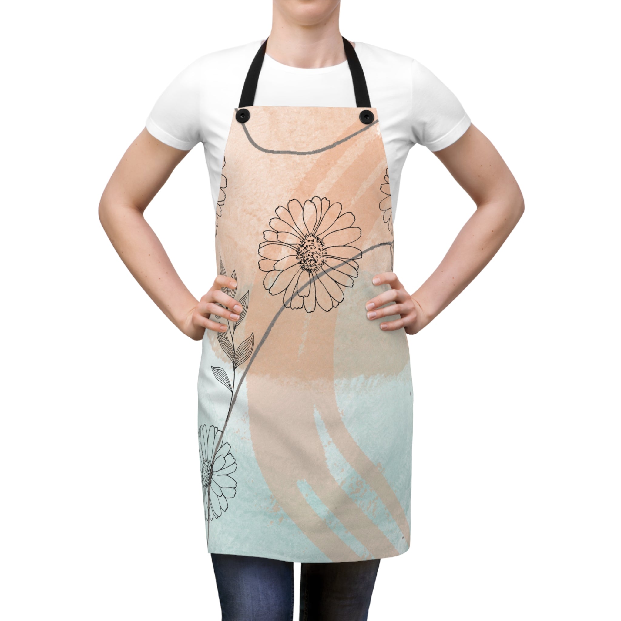 Pastel Abstract Minimalist Design, Unisex Apron, Apron for Her, Apron for Him, Food Lover, Kitchen Accessories