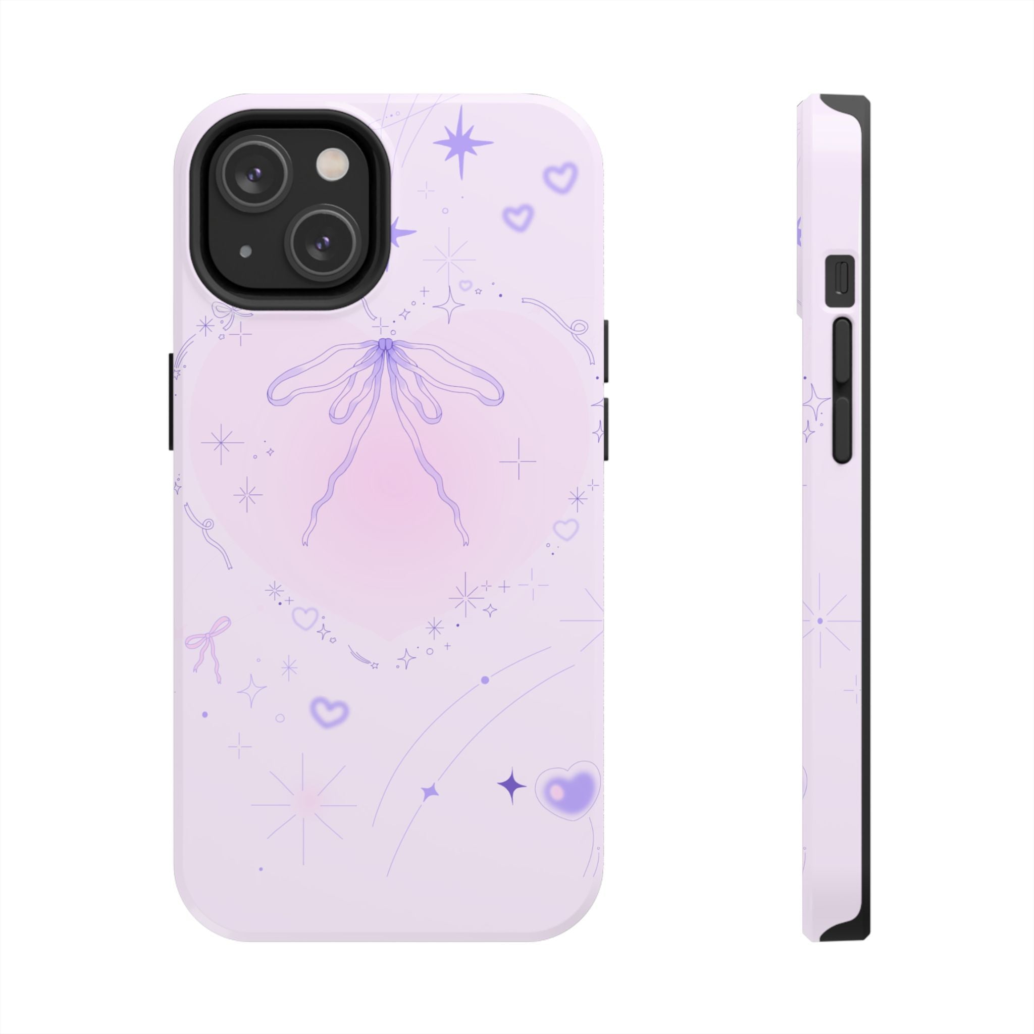 Pink Purple Delicate Fine Line Design, Elegant Phone Cases, Stylish Phone Covers, Chic Phone Protectors, Fashionable Case for Her, Trendy Smartphone Accessories