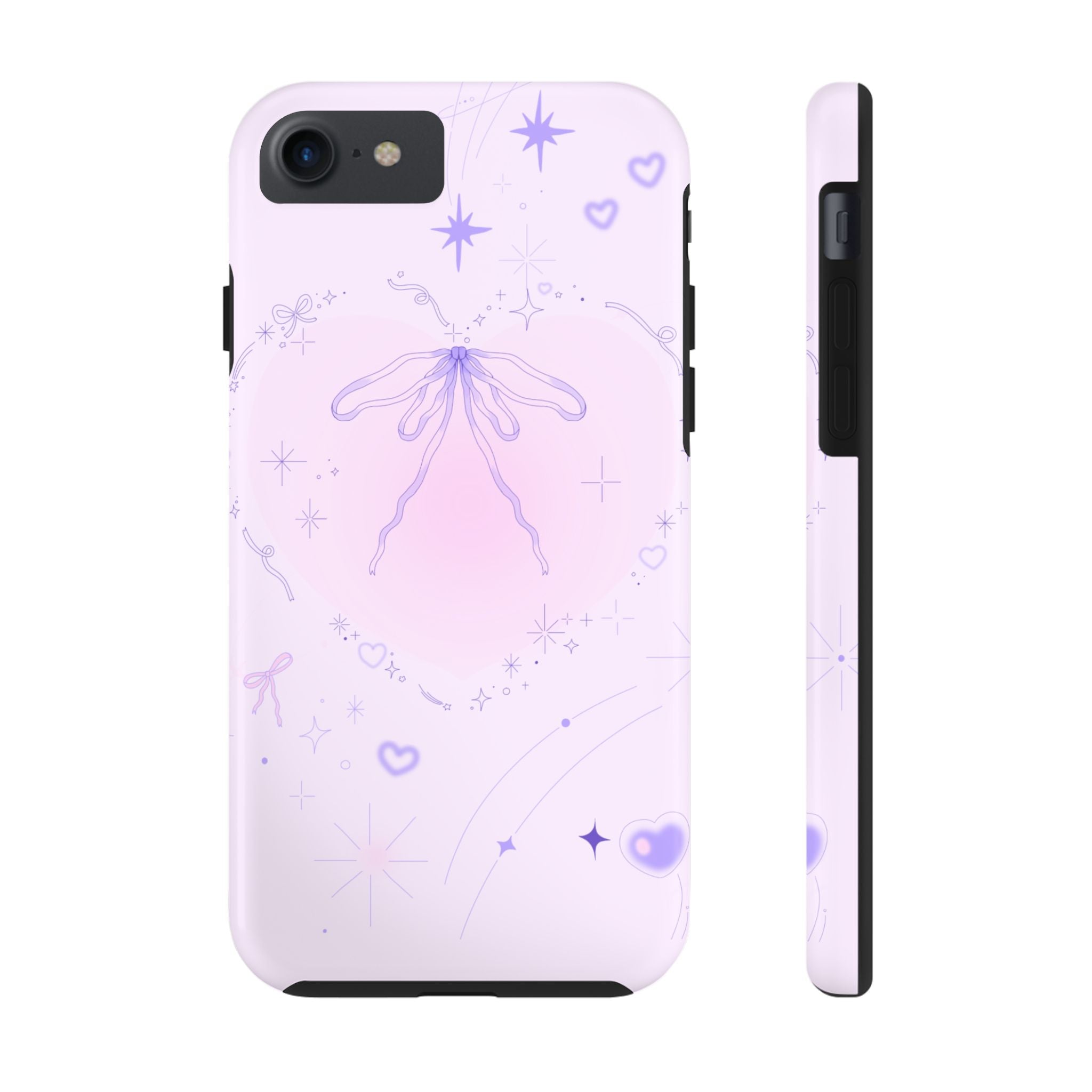 Pink Purple Delicate Fine Line Design, Elegant Phone Cases, Stylish Phone Covers, Chic Phone Protectors, Fashionable Case for Her, Trendy Smartphone Accessories