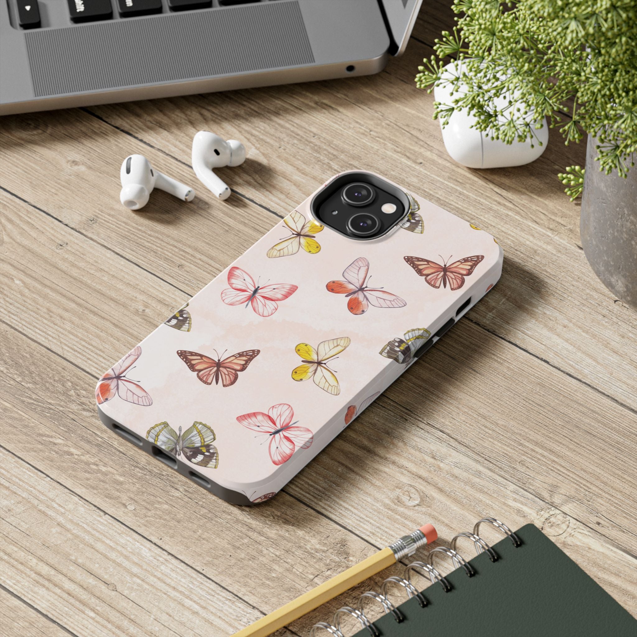 Pink Butterflies, Elegant Phone Cases, Stylish Phone Covers, Chic Phone Protectors, Fashionable Case for Her, Trendy Smartphone Accessories