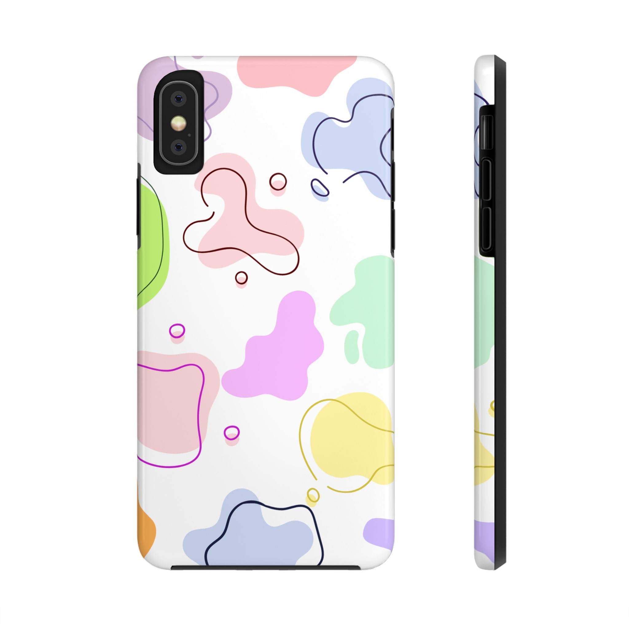 Colorful Pastel Abstract Patern, Elegant Phone Cases, Stylish Phone Covers, Chic Phone Protectors, Fashionable Case for Her, Trendy Smartphone Accessories