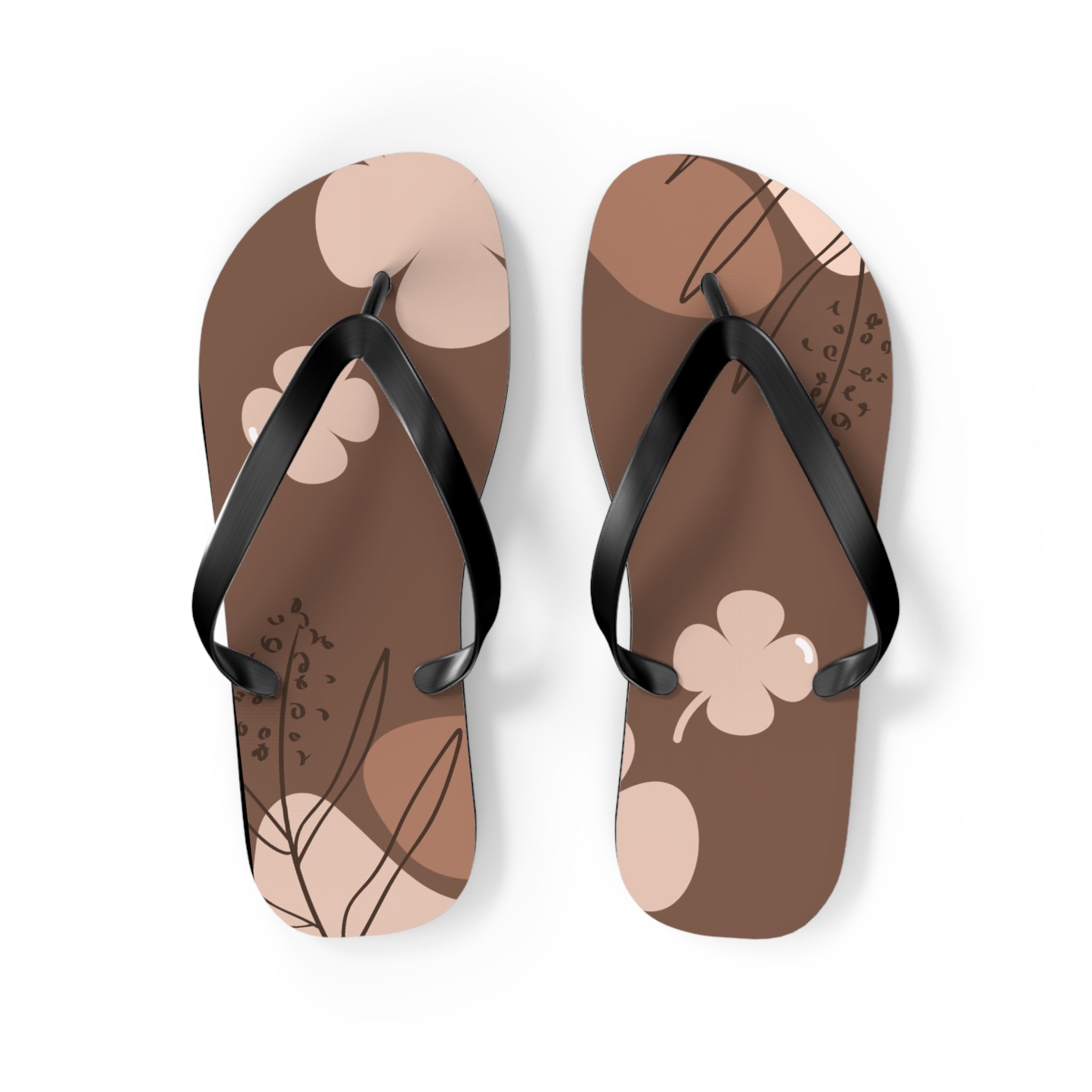 Brown, Flip Flops for Women, Cute Designs, Everyday Use, Indoor Sleepers