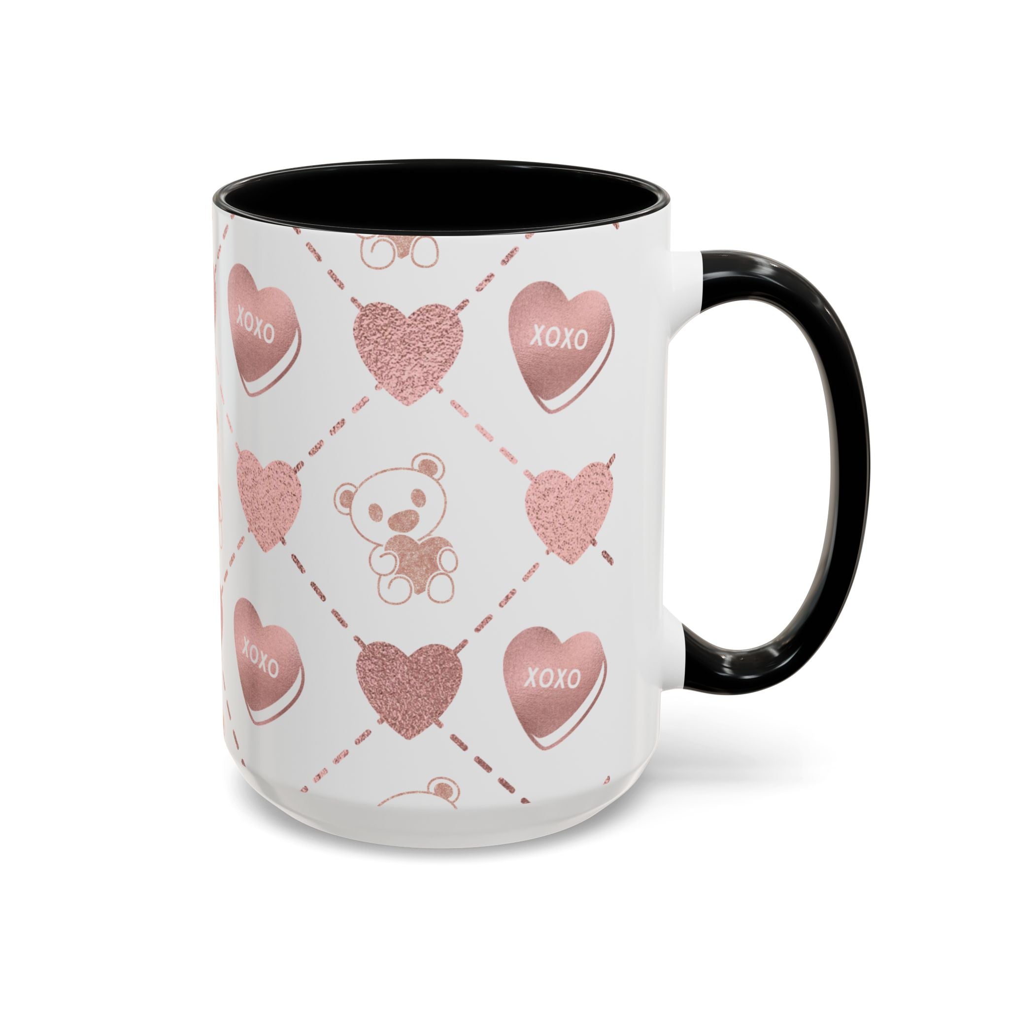 Pink Valentine's Design,  Holiday Drinkware, Valentines, Christmas Birthday Gifts for Couples, Her Boyfriend Girlfriend, Coffee Mug for Valentines Day,