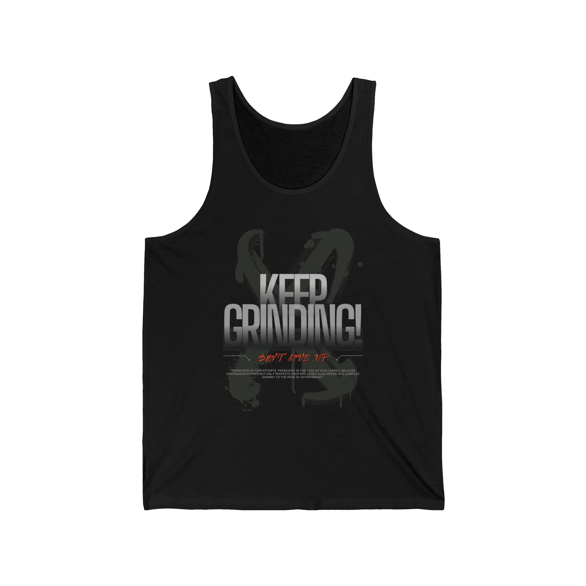 Keep Grinding, Gym Dudes Tank Top, Workout Sleeveless Shirt, Fitness Muscle Tee, Athletic Unisex Jersey Tank, Bodybuilding Tank, Exercise Vest