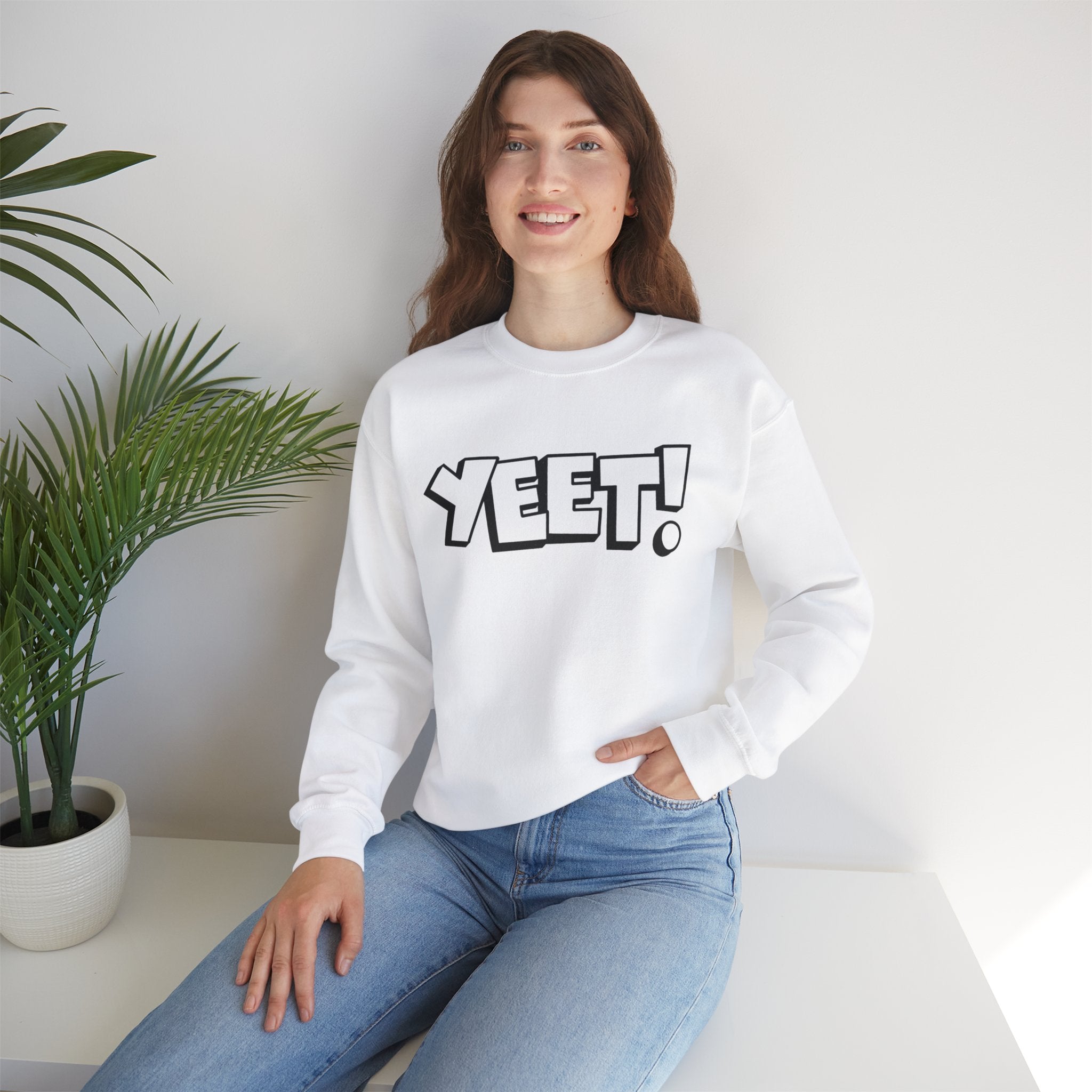 Yeet! Shirt Design, Wrestling Fan Unisex Sweatshirt - Gift for Him or Her, Casual Outwear, Graphic Design, Heavy Blend Crewneck Sweatshirt