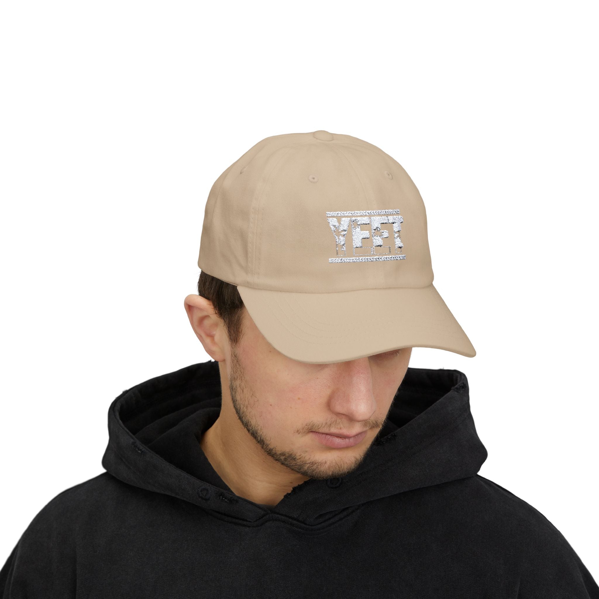 Yeet Graphic Text White Design, Sports Fan, Wrestling Dad Cap for Her and Him - Unisex Classic