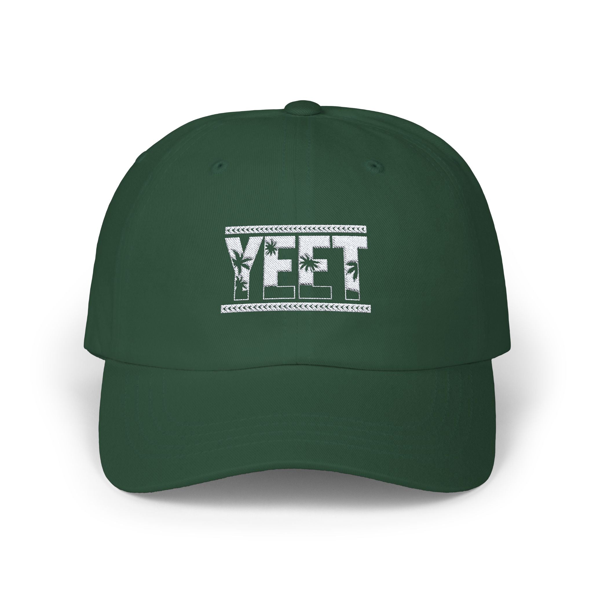 Yeet Graphic Text White Design, Sports Fan, Wrestling Dad Cap for Her and Him - Unisex Classic