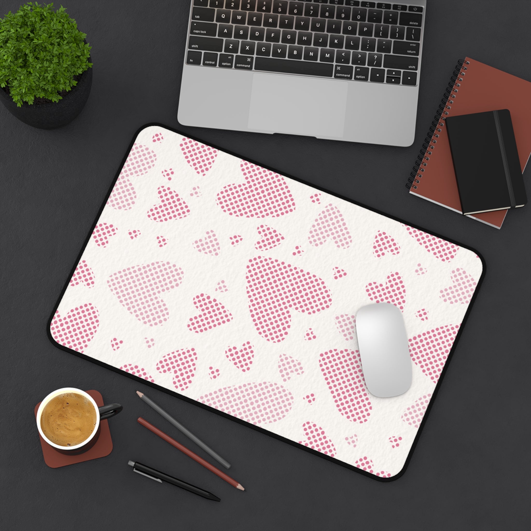 Love Zoom, Valentines Gift, Mouse Pad, Desk Matt for Desktop, Cute Desk Pad Mat, XXL Large Mouse Pad for Desk, Anti-Slip Big Mousepad with Stitched Edges, Keyboard Pad Mouse Mat for Computer