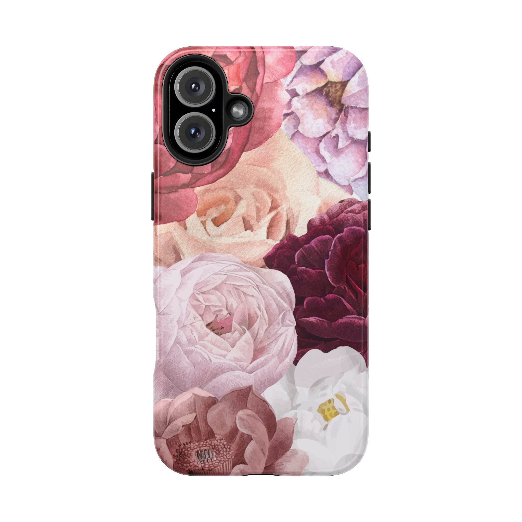 Pink Purple Watercolor Flower, Elegant Phone Cases, Stylish Phone Covers, Chic Phone Protectors, Fashionable Case for Her, Trendy Smartphone Accessories