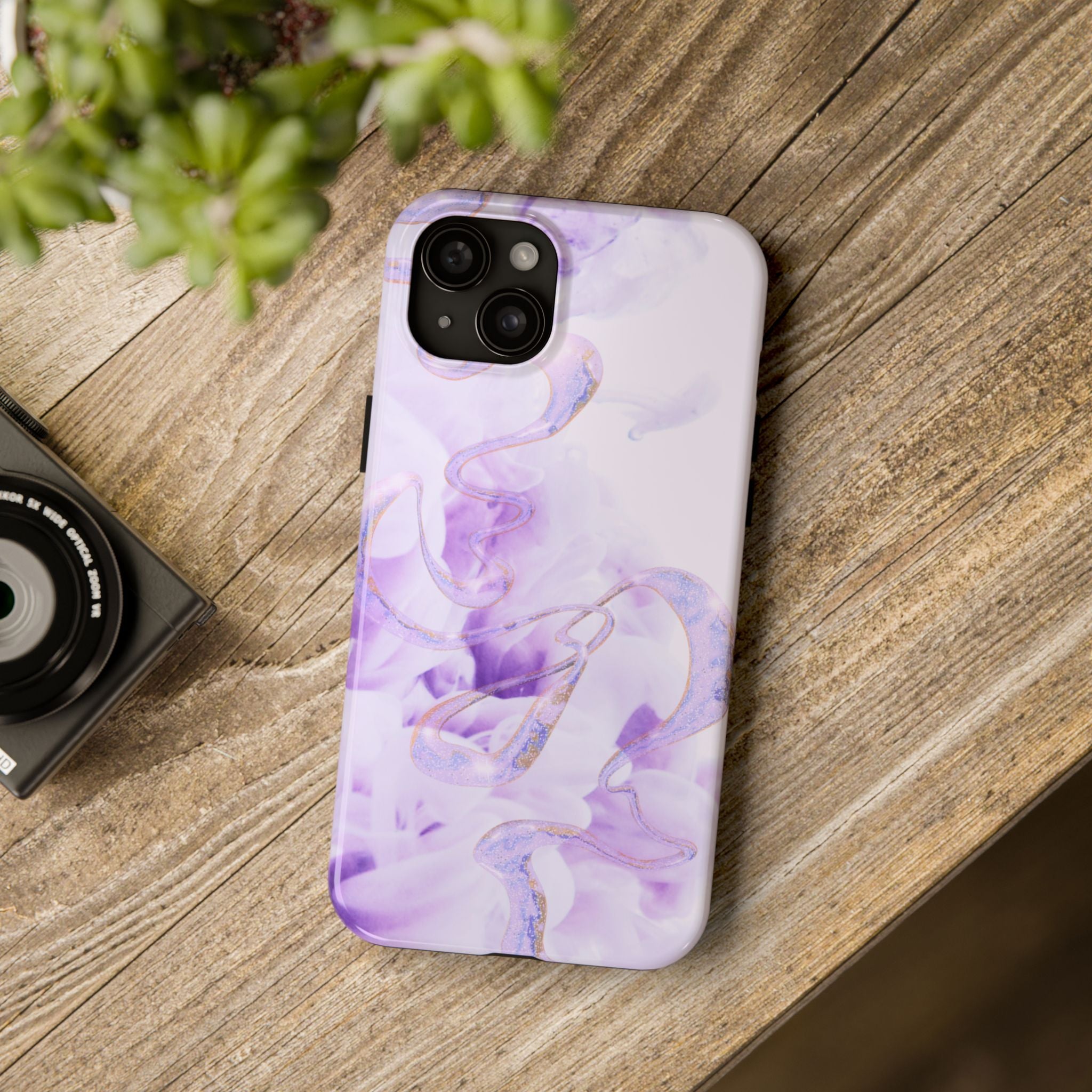 Abstract Purple Fluid Design, Elegant Phone Cases, Stylish Phone Covers, Chic Phone Protectors, Fashionable Case for Her, Trendy Smartphone Accessories