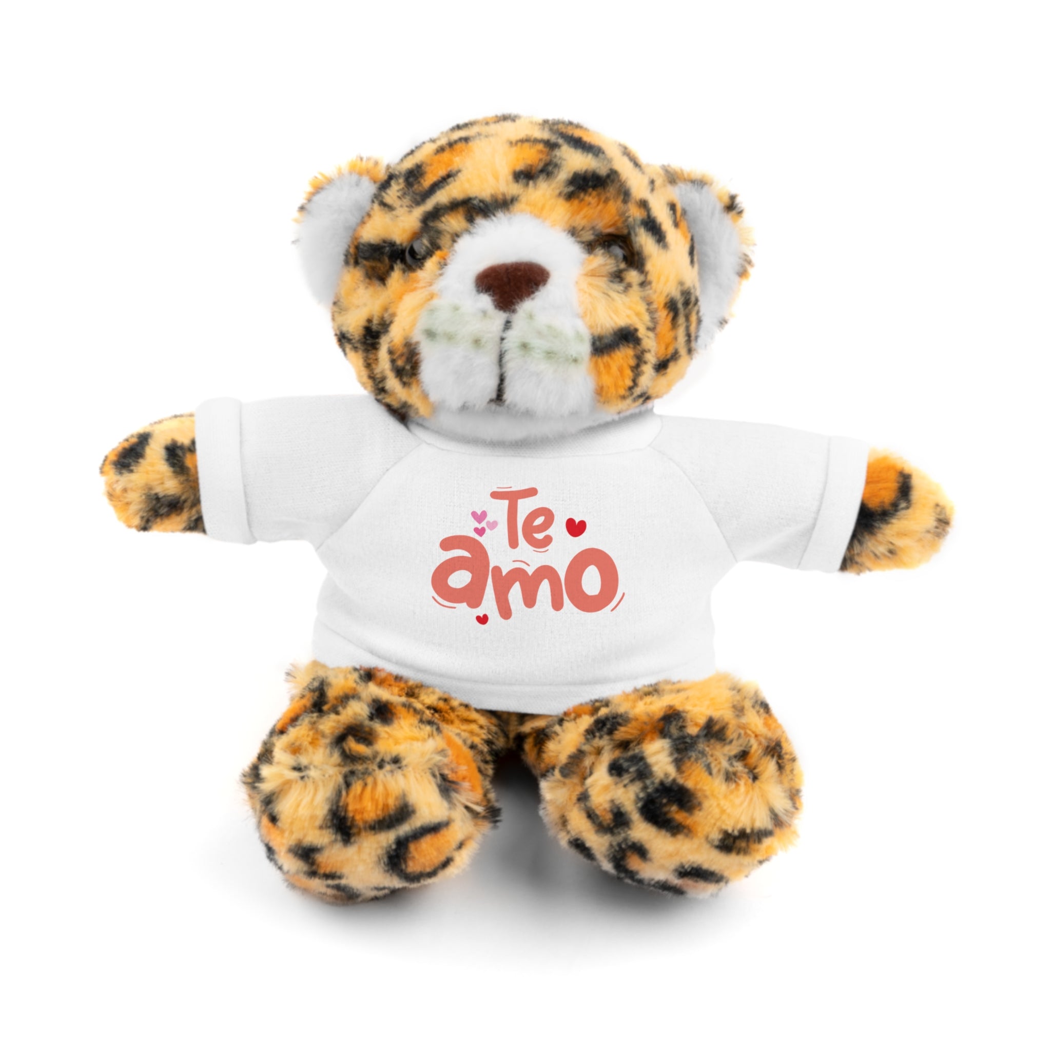 Cute Teddy Bear Plushy, Te Amo, Stuffed Animals Shirt Printed, Suitable for Soft Valentine's Day Gift