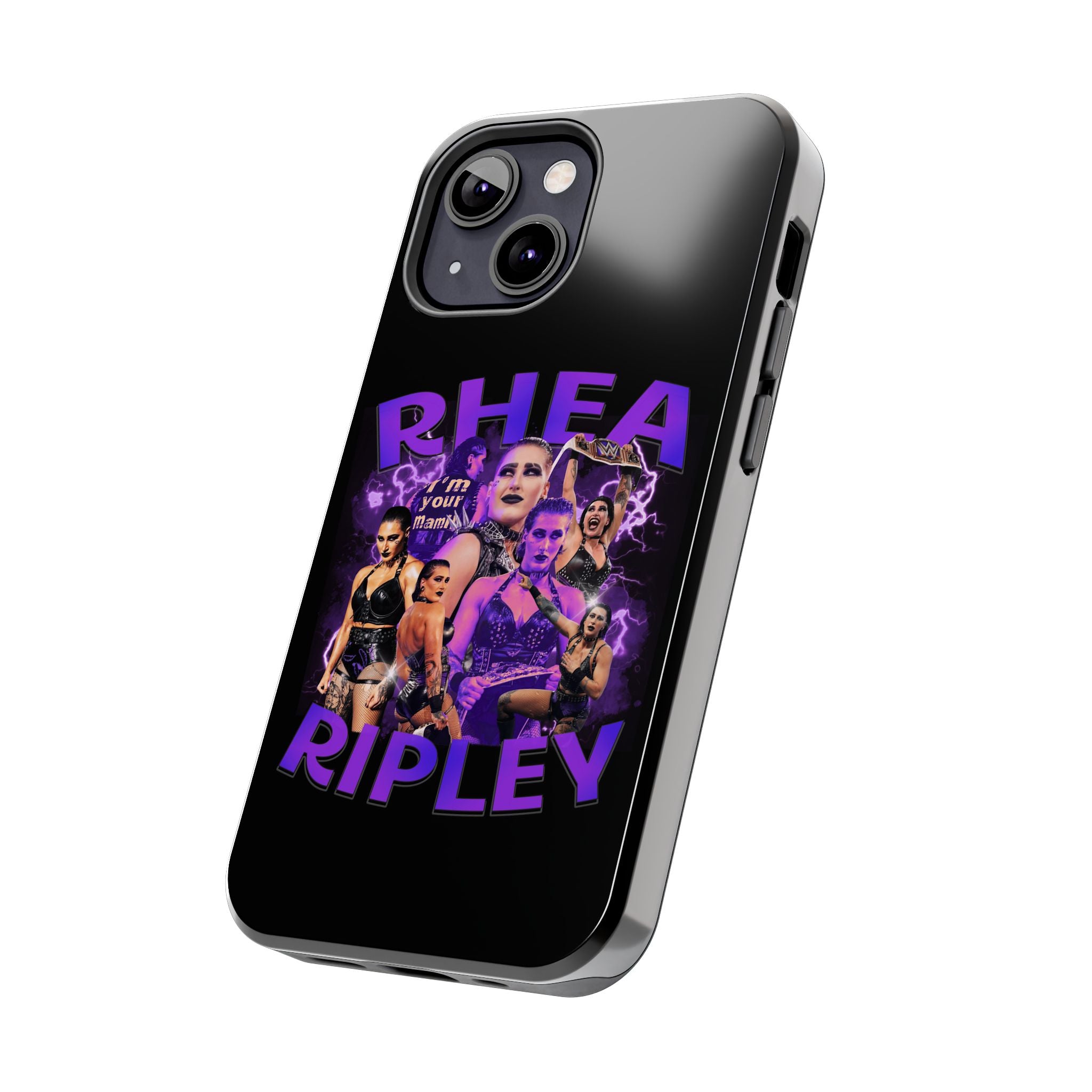 Rhea Ripley Graphic Portrait Design, iPhone and Samsung Case Cool Graphic Sports Fan Phone Case