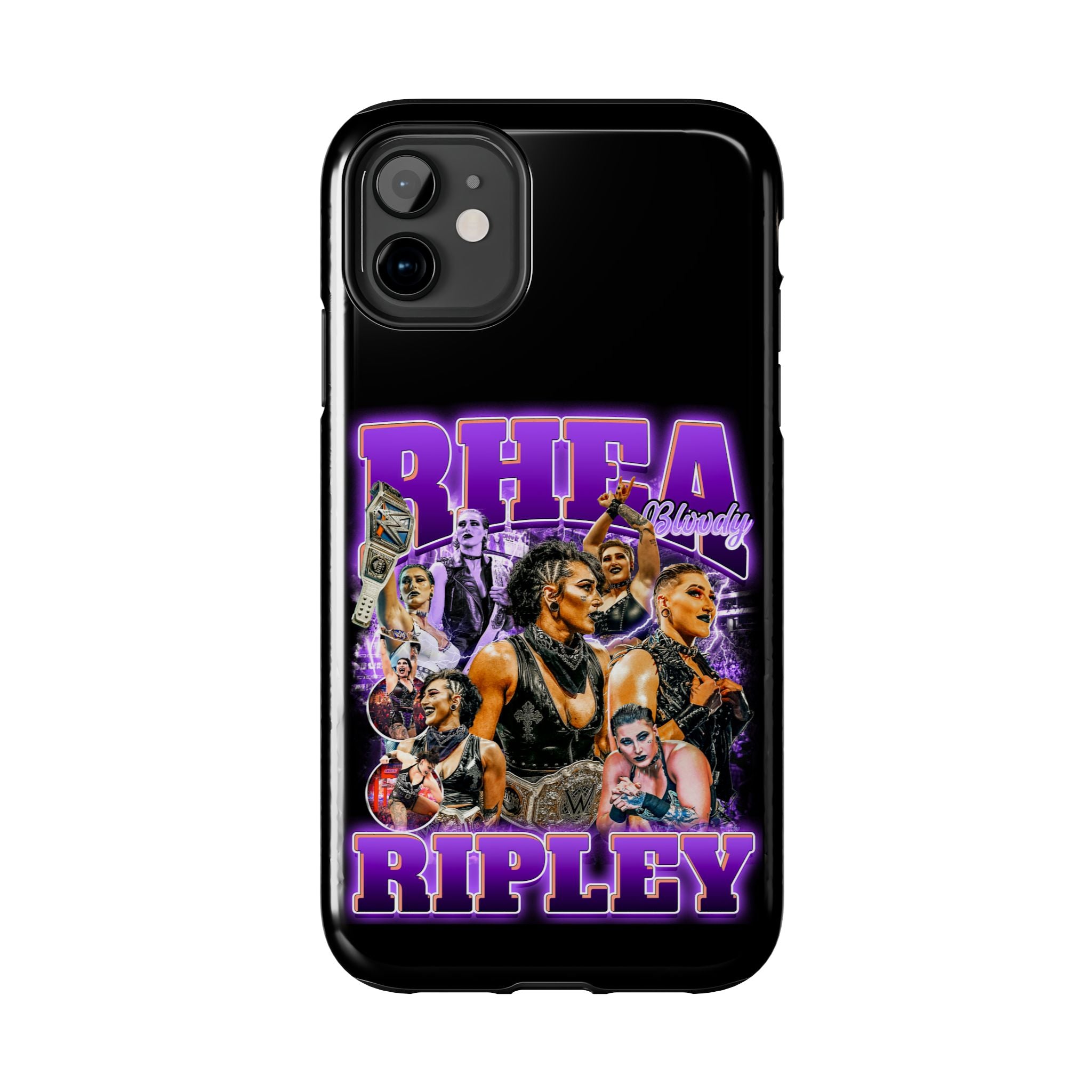 Rhea Ripley Graphic Portrait Design, iPhone and Samsung Case Cool Graphic Sports Fan Phone Case