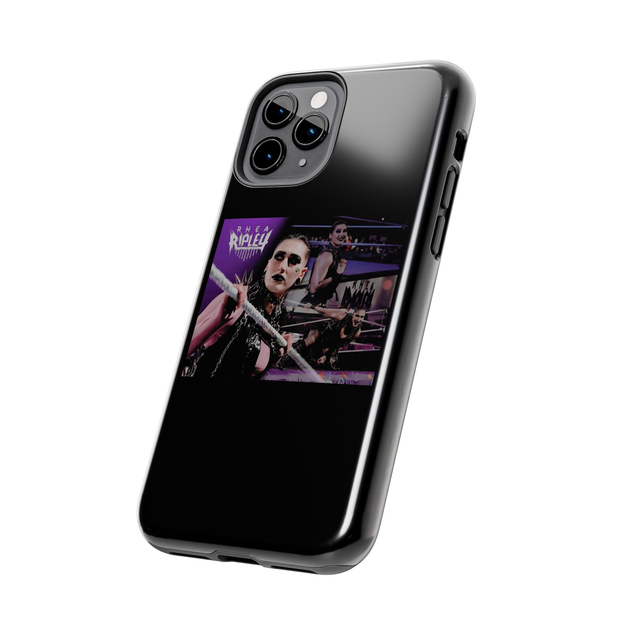 Rhea Ripley Wrap Graphic Portrait Design, iPhone and Samsung Case Cool Graphic Sports Fan Phone Case