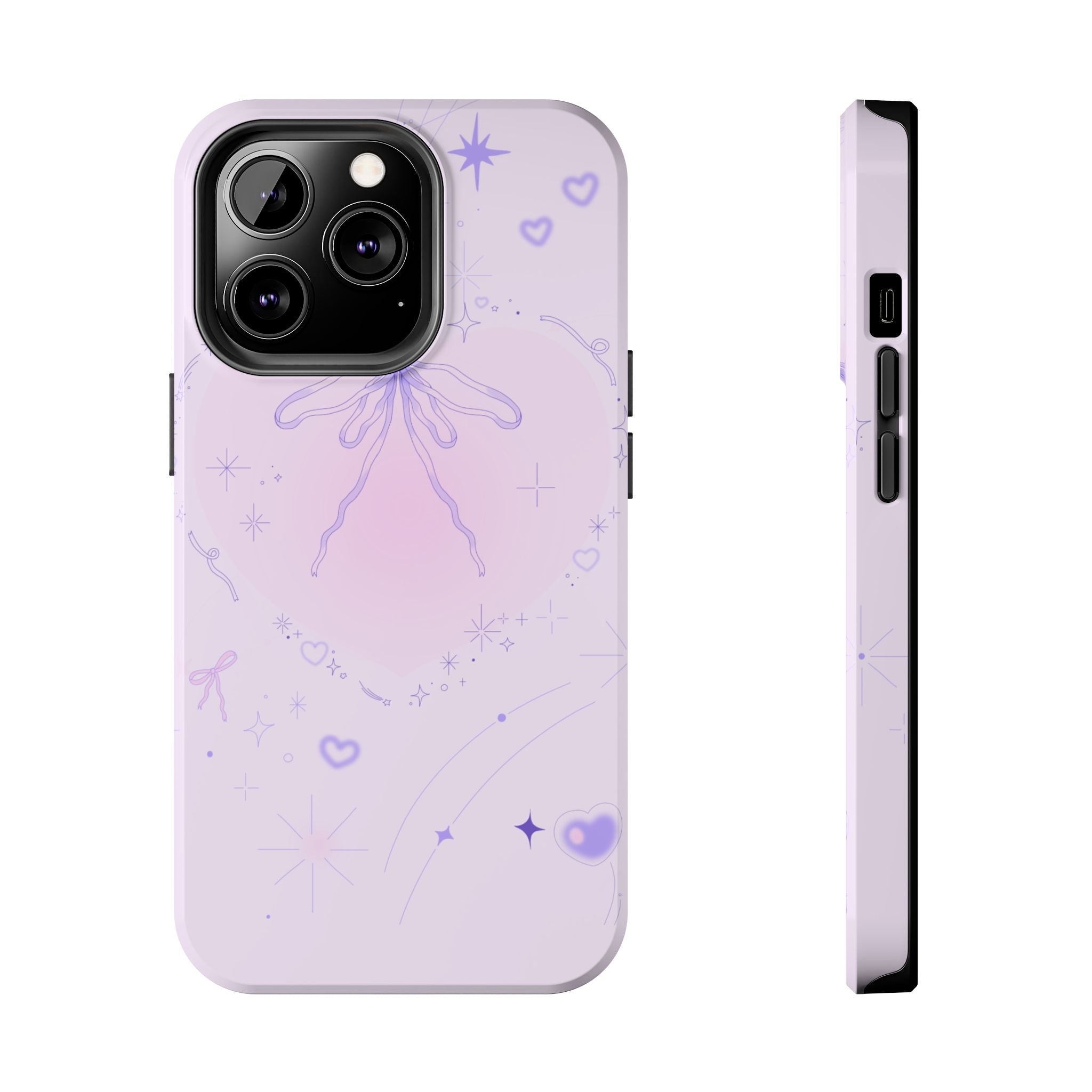 Pink Purple Delicate Fine Line Design, Elegant Phone Cases, Stylish Phone Covers, Chic Phone Protectors, Fashionable Case for Her, Trendy Smartphone Accessories