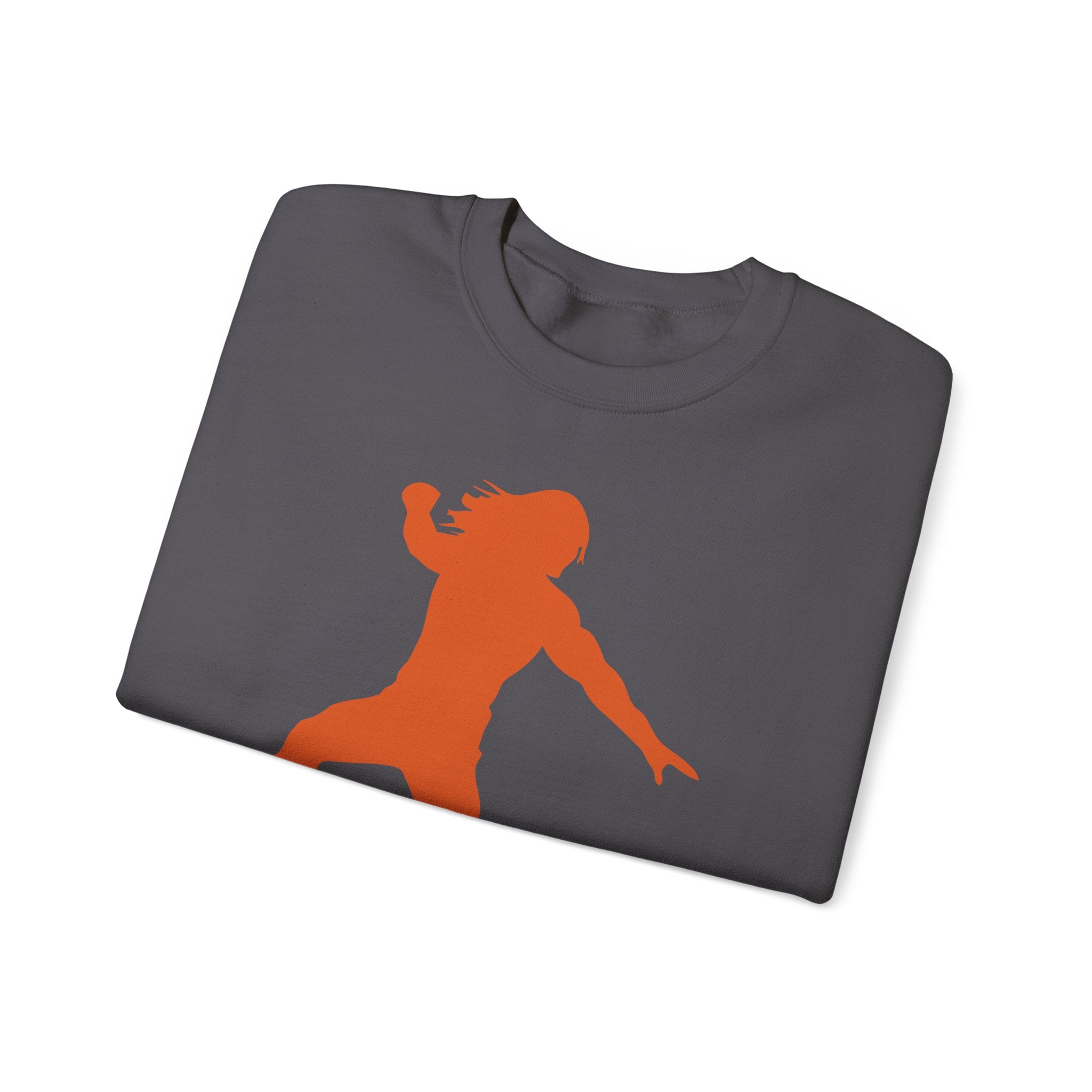 Roman Reigns Orange Design, Wrestling Fan Unisex Sweatshirt - Gift for Him or Her, Casual Outwear, Graphic Design, Heavy Blend Crewneck Sweatshirt