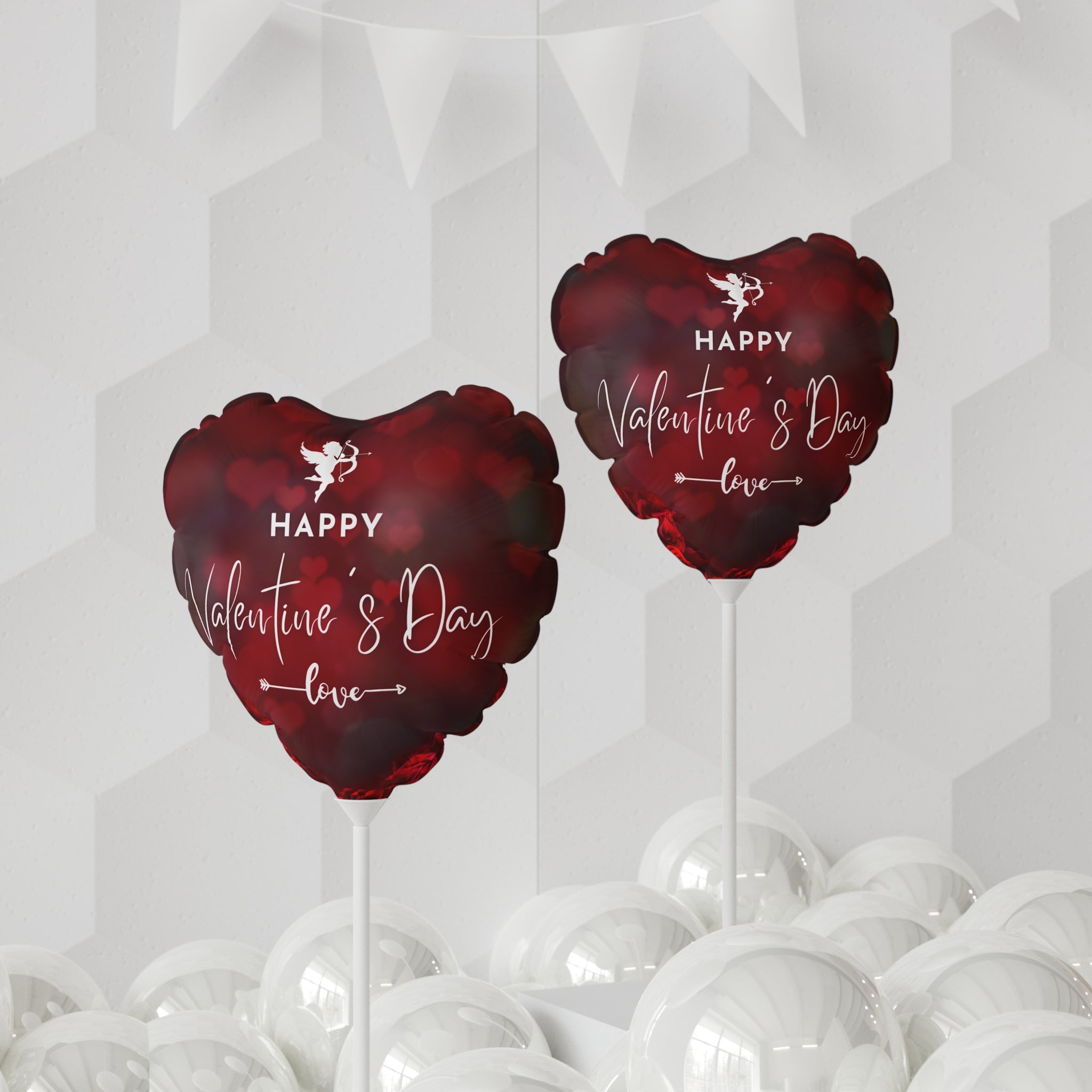 Valentine's Day Balloons, Romantic Heart-shaped Decorative Balloons, 11 inch - Love Celebration Party Supplies, Wedding