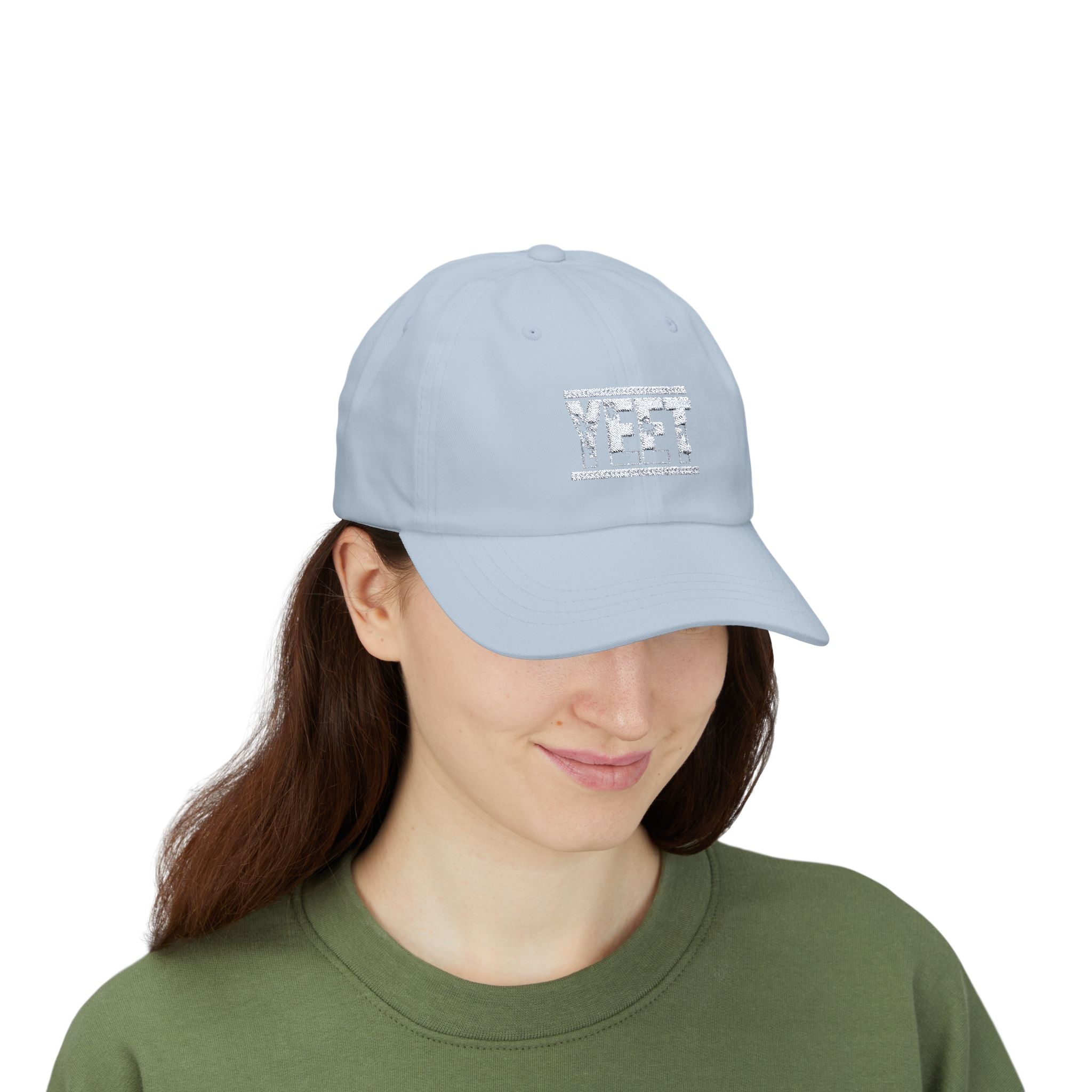 Yeet Graphic Text White Design, Sports Fan, Wrestling Dad Cap for Her and Him - Unisex Classic