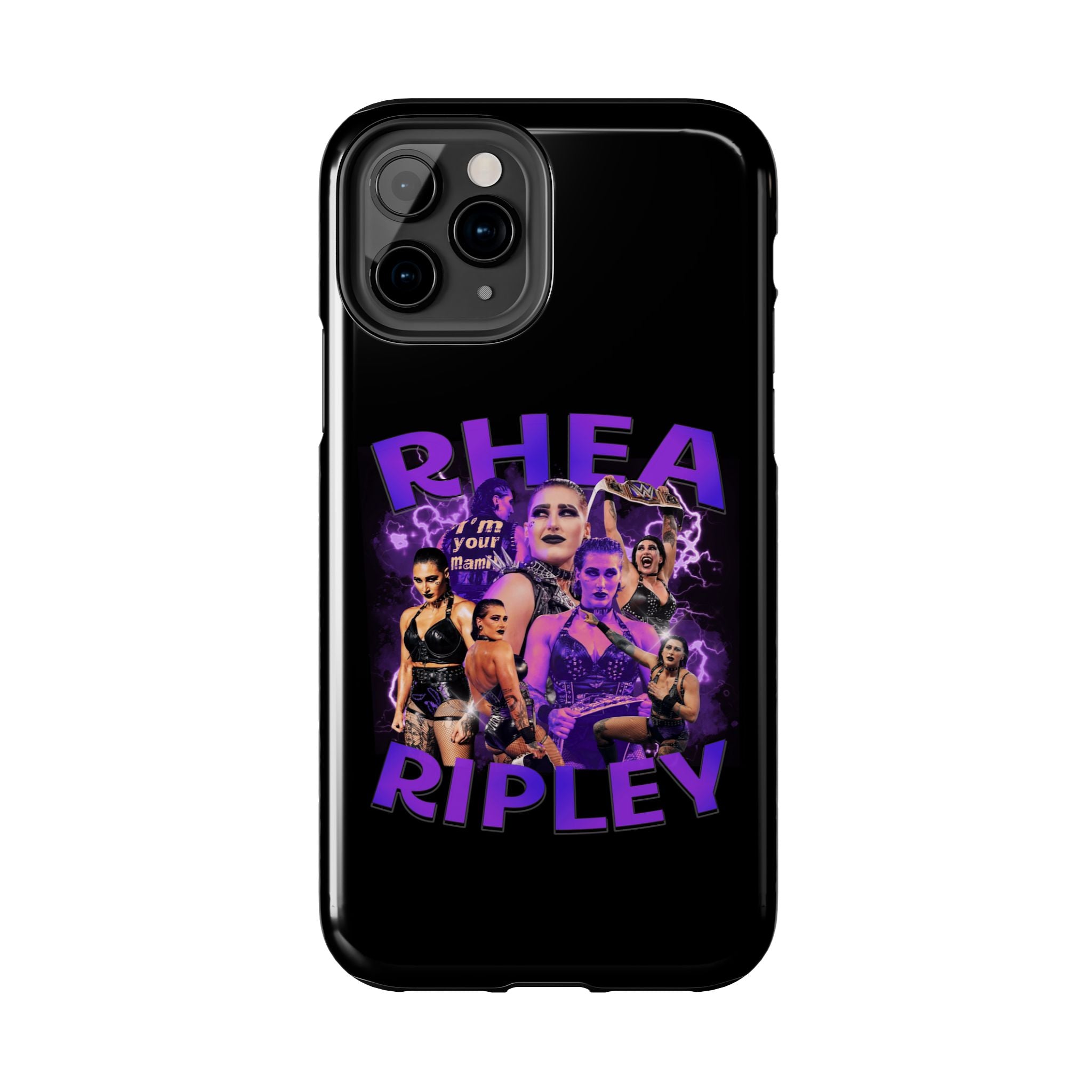 Rhea Ripley Graphic Portrait Design, iPhone and Samsung Case Cool Graphic Sports Fan Phone Case