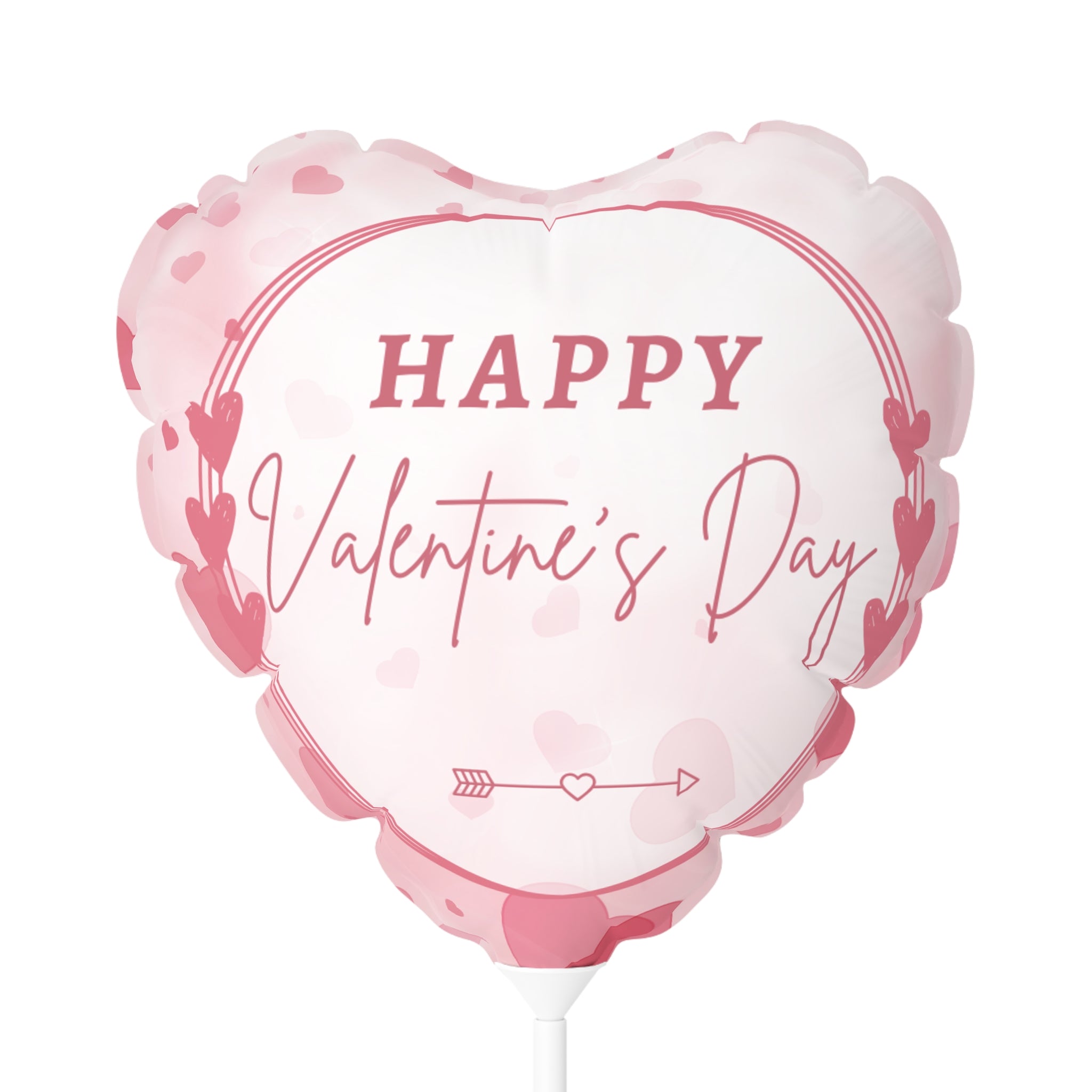 Valentine's Day-Pink Hearts- Balloons, Romantic Heart-Shaped Decorations and Words, Love Party Supplies, Anniversary Celebration