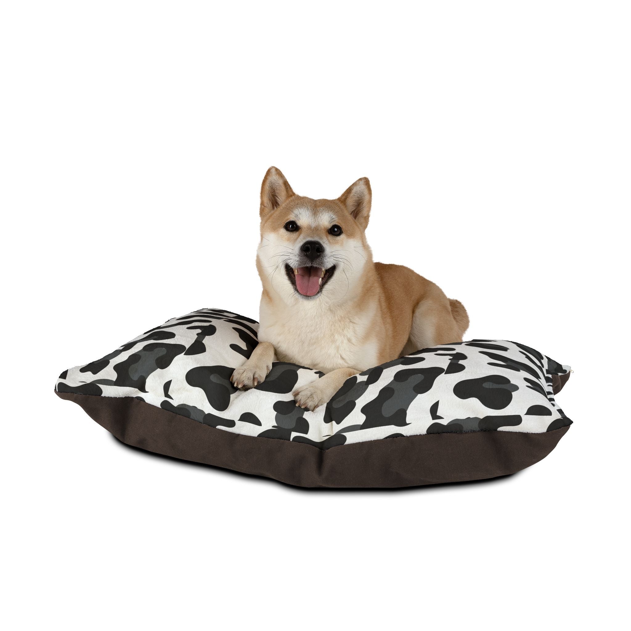 Animal Print Pet Bed - Cat and Dog Bed, Anti-Anxiety Small Dog Bed, Calming Dog Bed for Puppy, Cozy Cat Bed, Fluffy Dog Beds for Small Dogs, Washable Puppy Bed for Indoor Pets